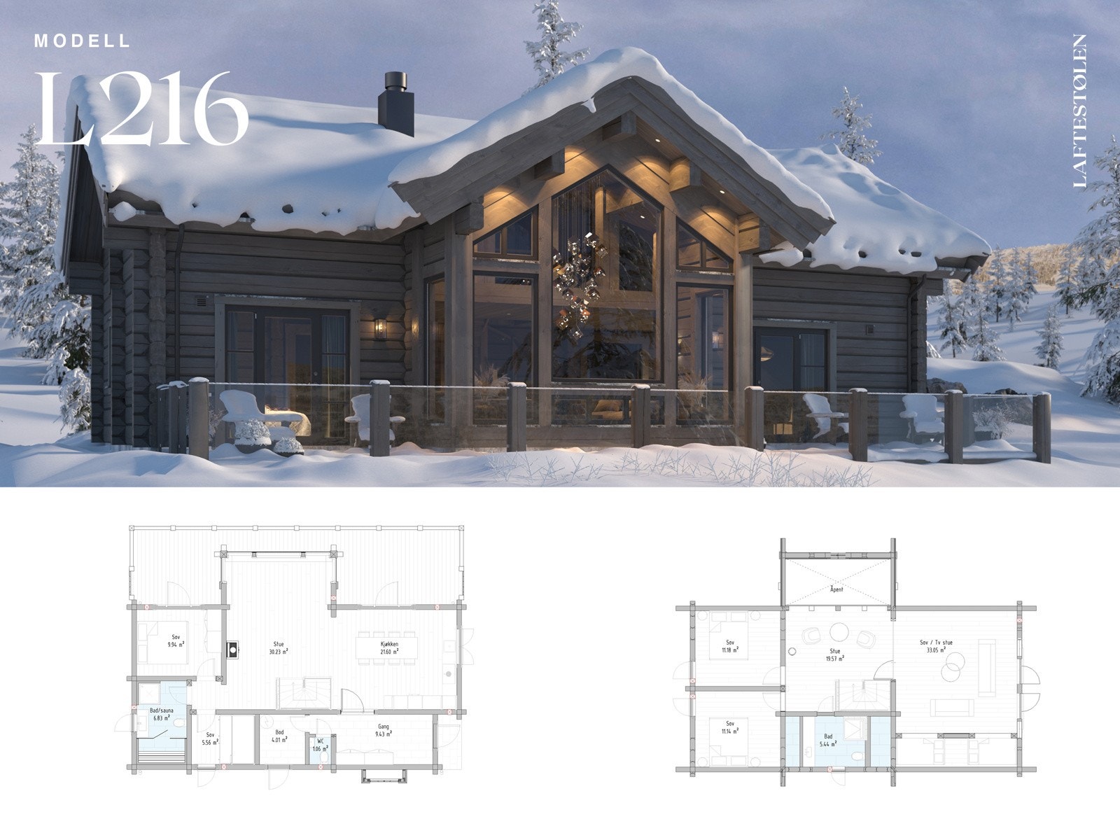 Hyttemodell L216. Galleribilde