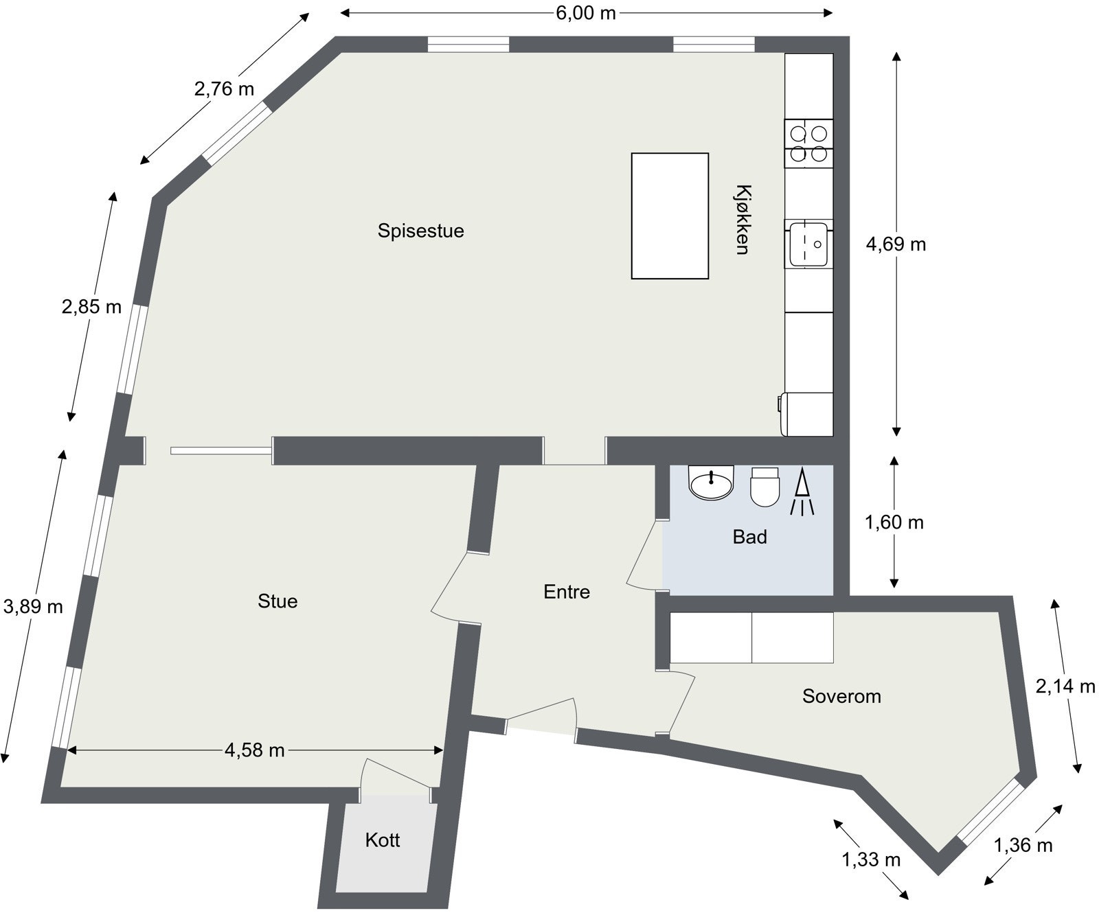 Plantegning Galleribilde