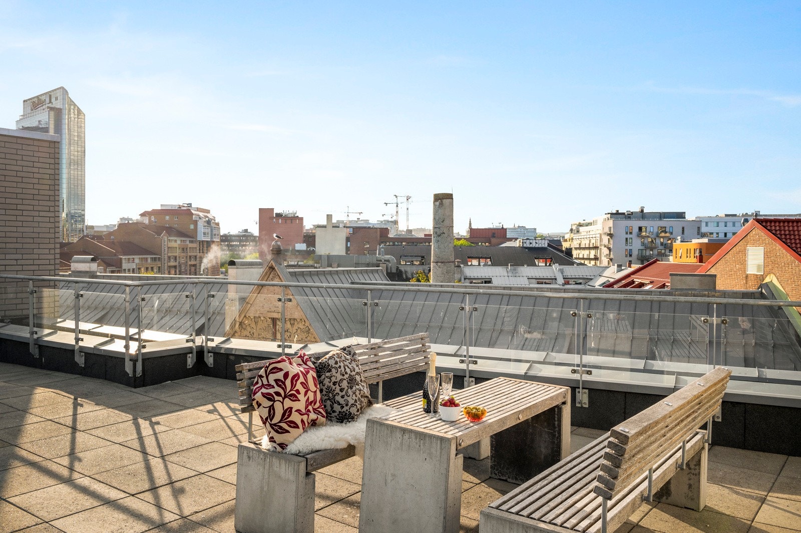 Utsikt fra én av takterrassene Galleribilde