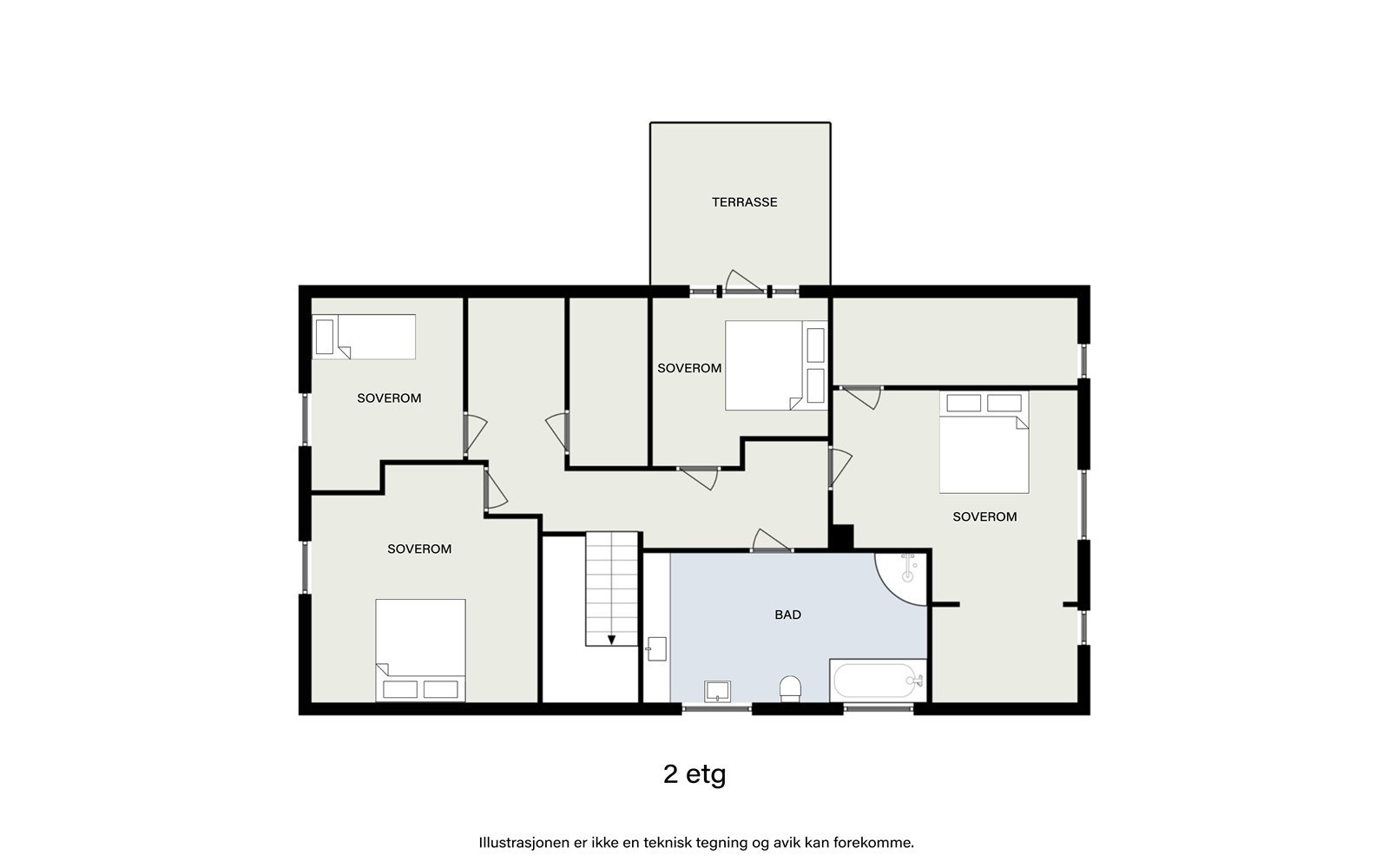 Plantegning 2.etasje Galleribilde