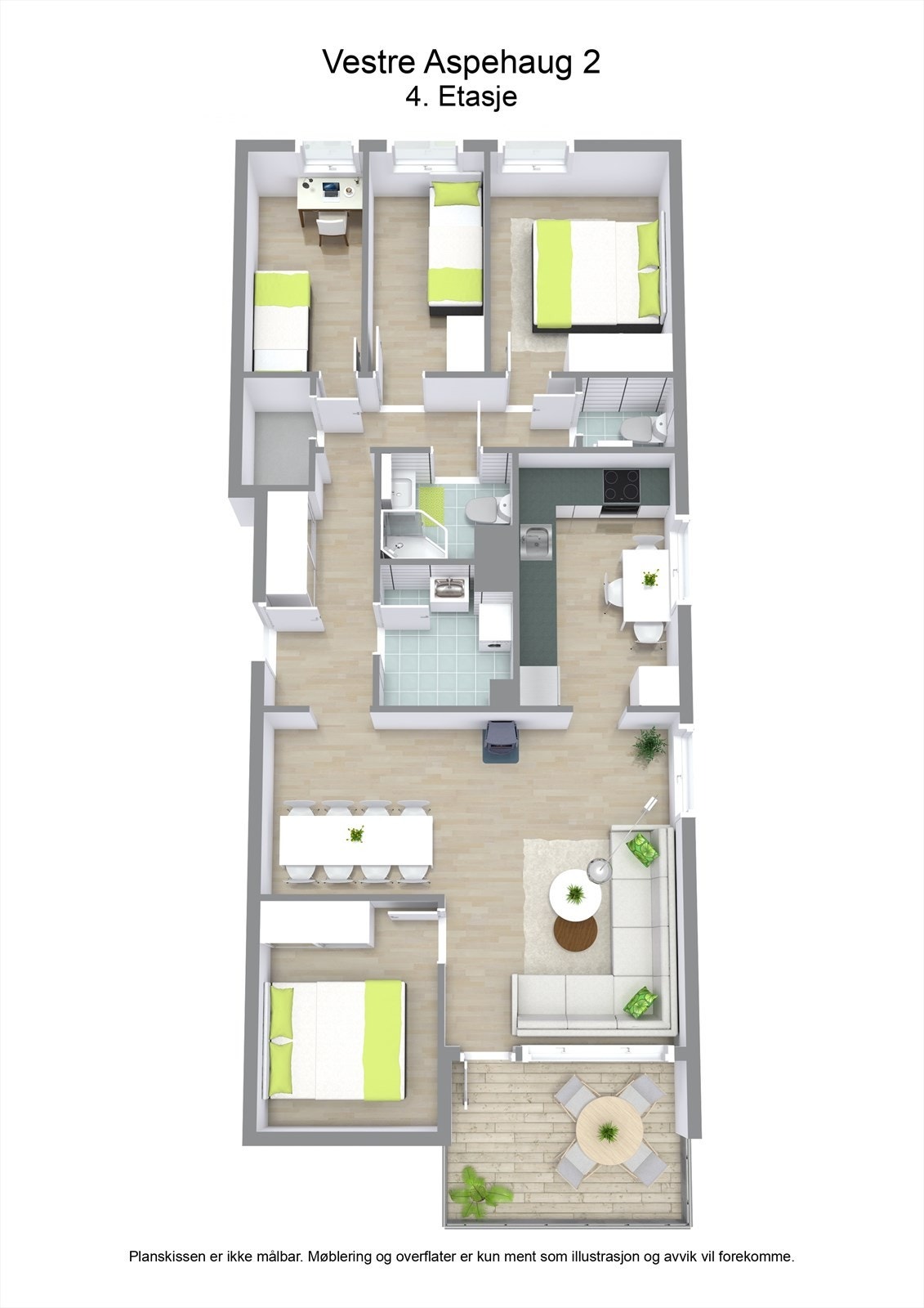 3 D plantegning Galleribilde