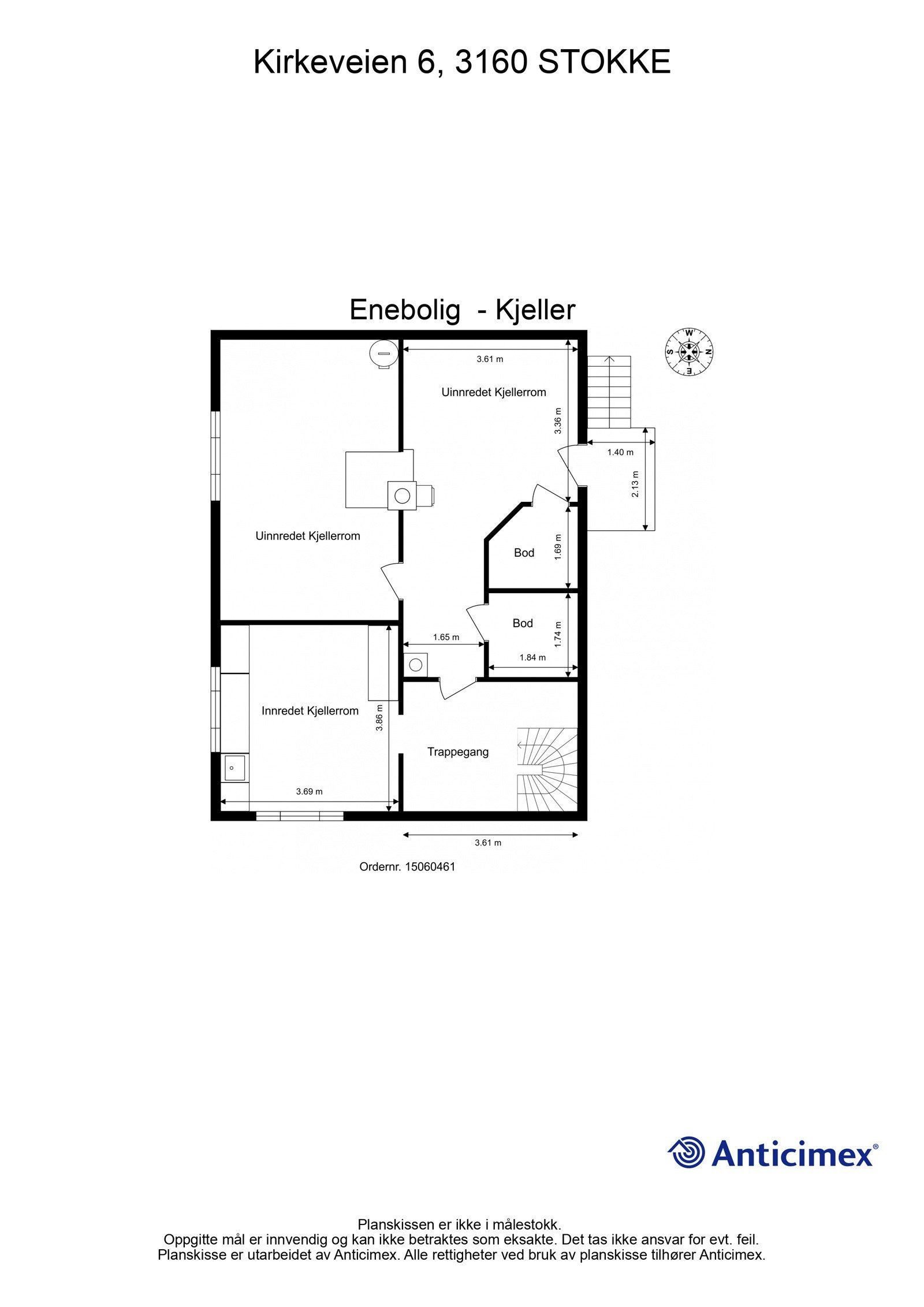 Plantegning kjeller Galleribilde