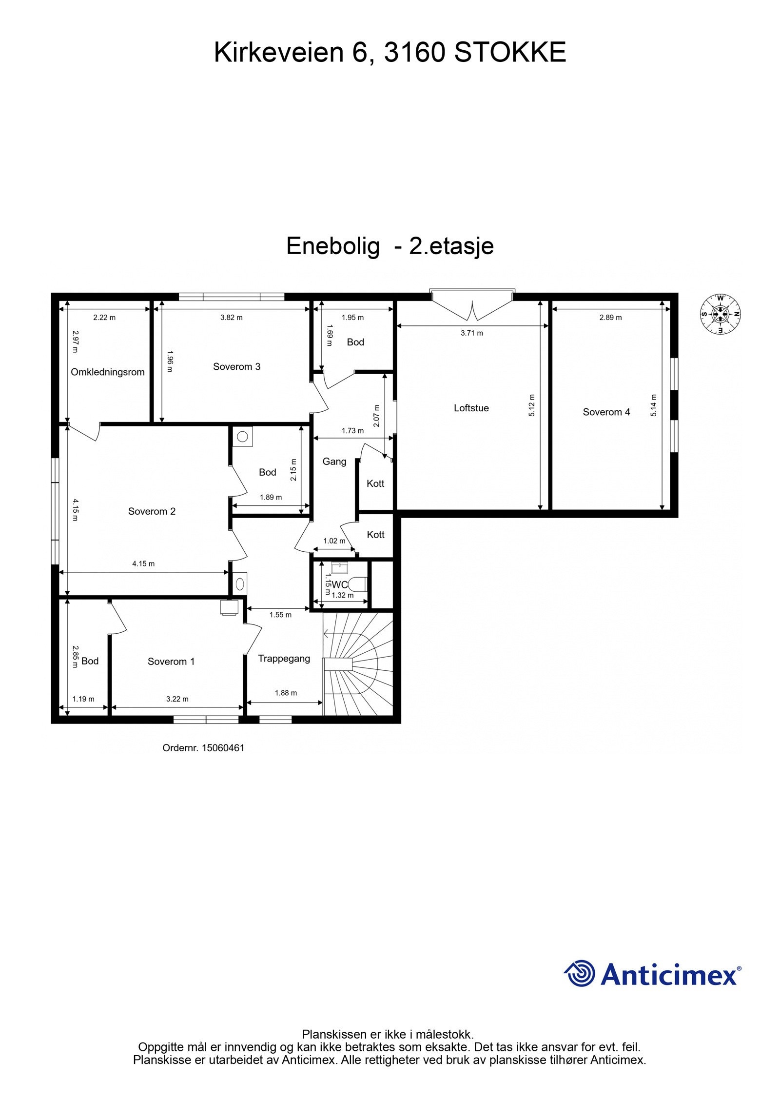 Plantegning 2.etasje Galleribilde