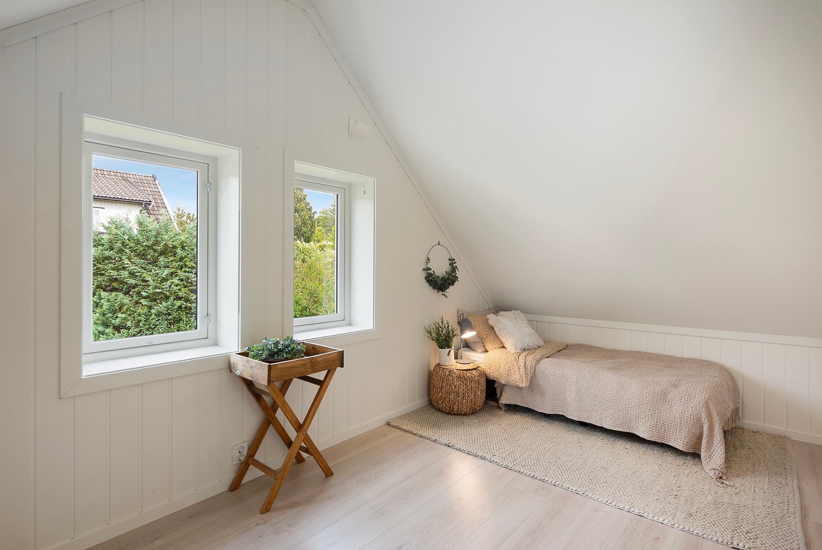 Det ene soverommet kan passe fint som gjesterom eller hobbyrom Galleribilde