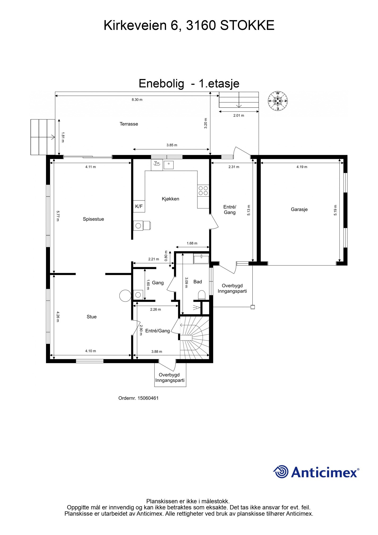 Plantegning 1.etasje Galleribilde