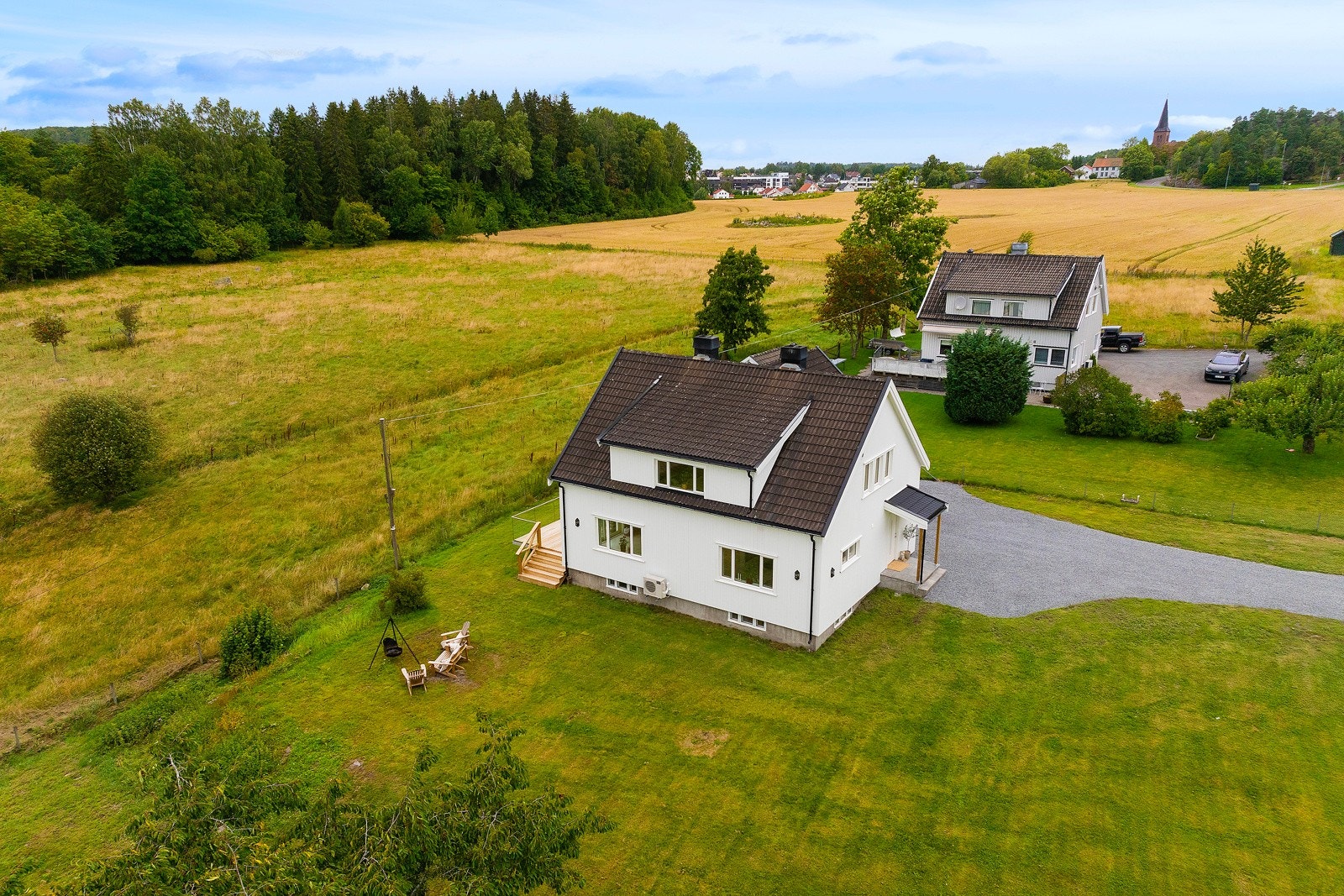 Med en tomt på underkant av 2 mål har du god plass Galleribilde