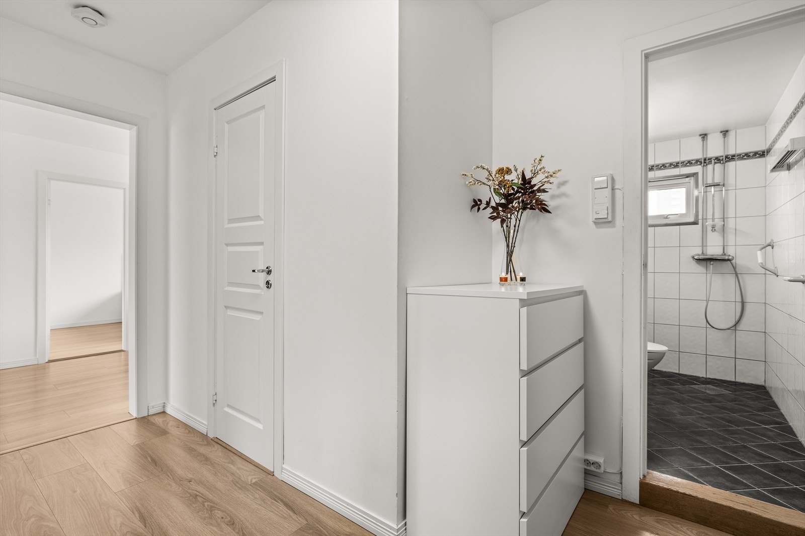 Entrè med plass til oppbevaring av sko og yttertøy Galleribilde