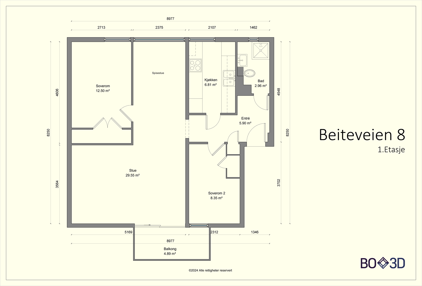 Plantegning Galleribilde
