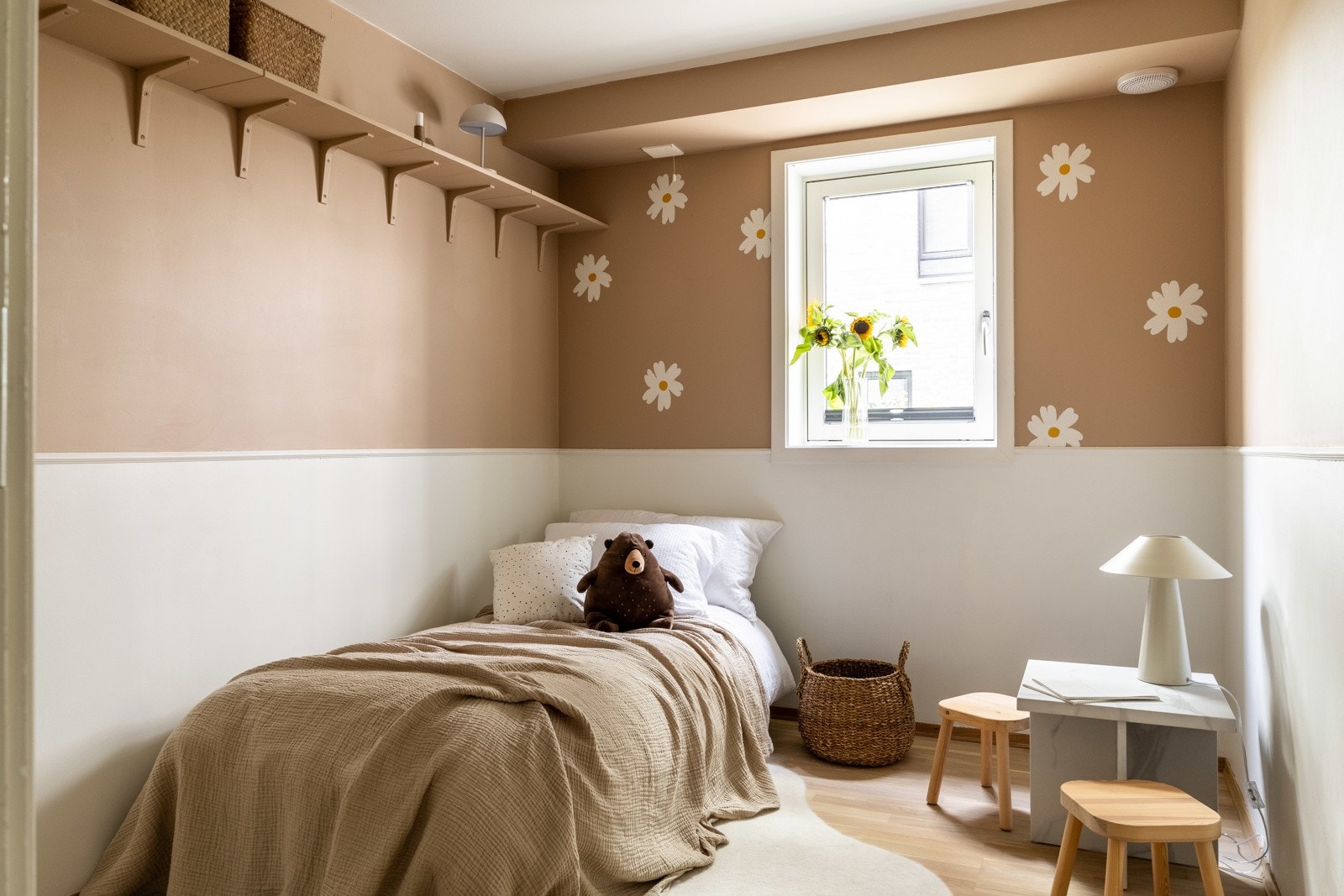 Leilighetens andre soverom, etablert i 2017. Galleribilde