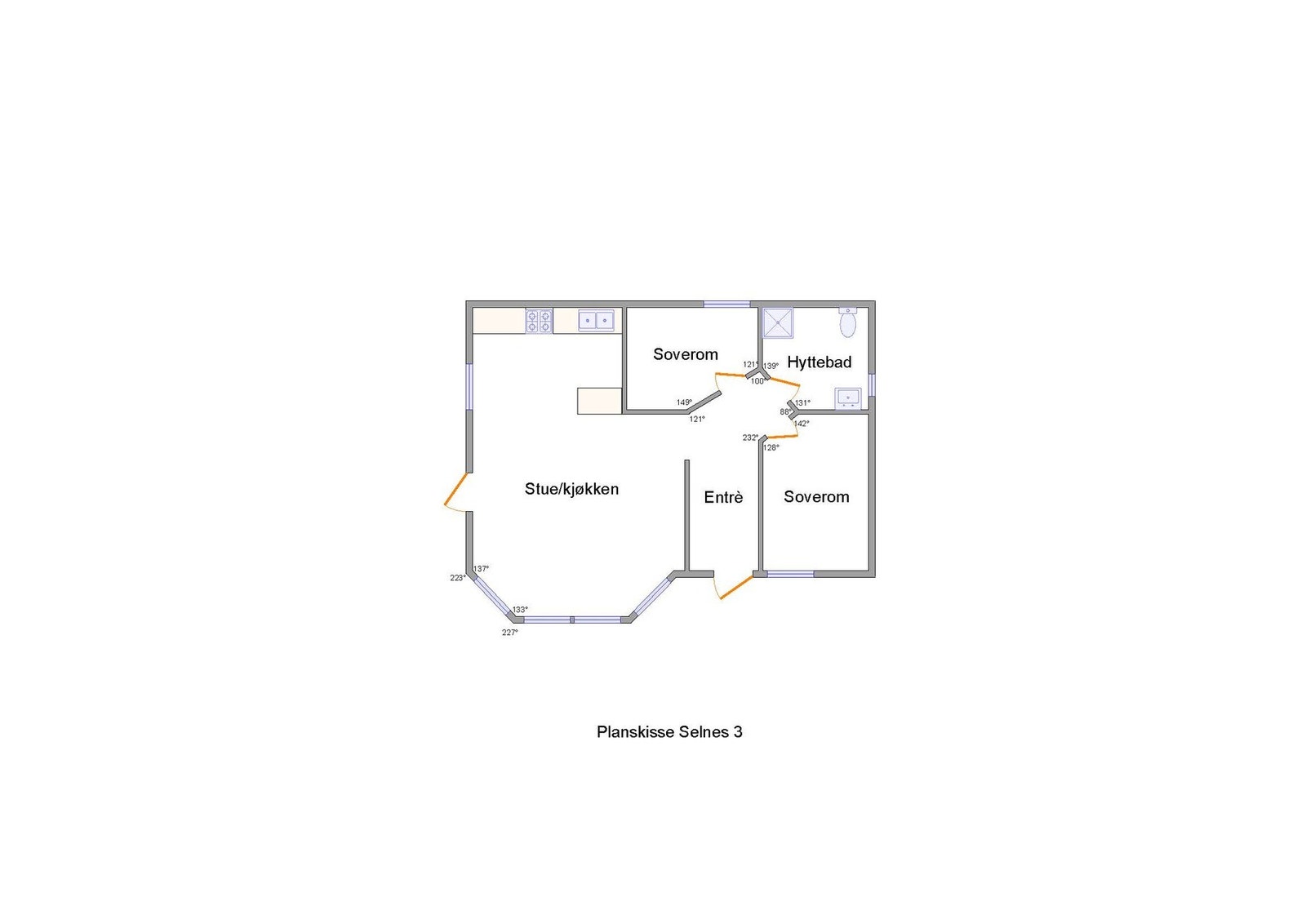 Planskisse Galleribilde