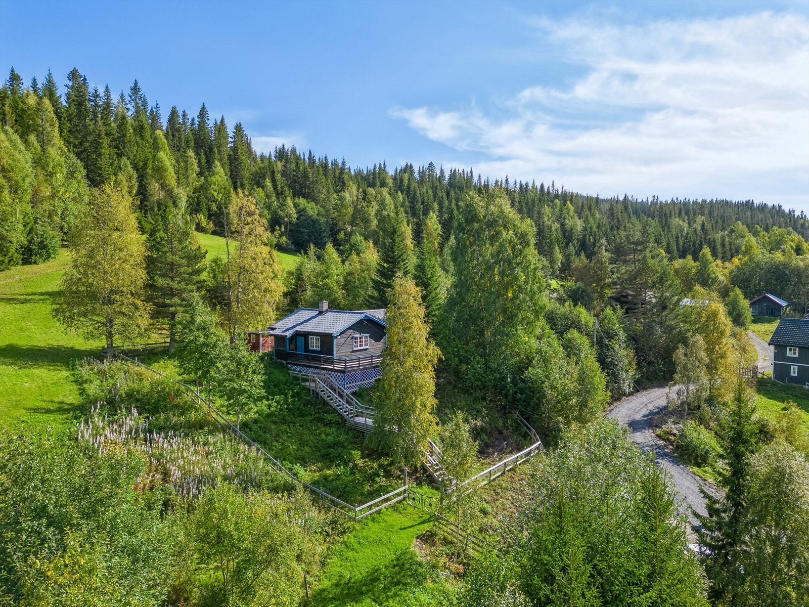 Her er du omkranset av flott natur på alle sider. Galleribilde