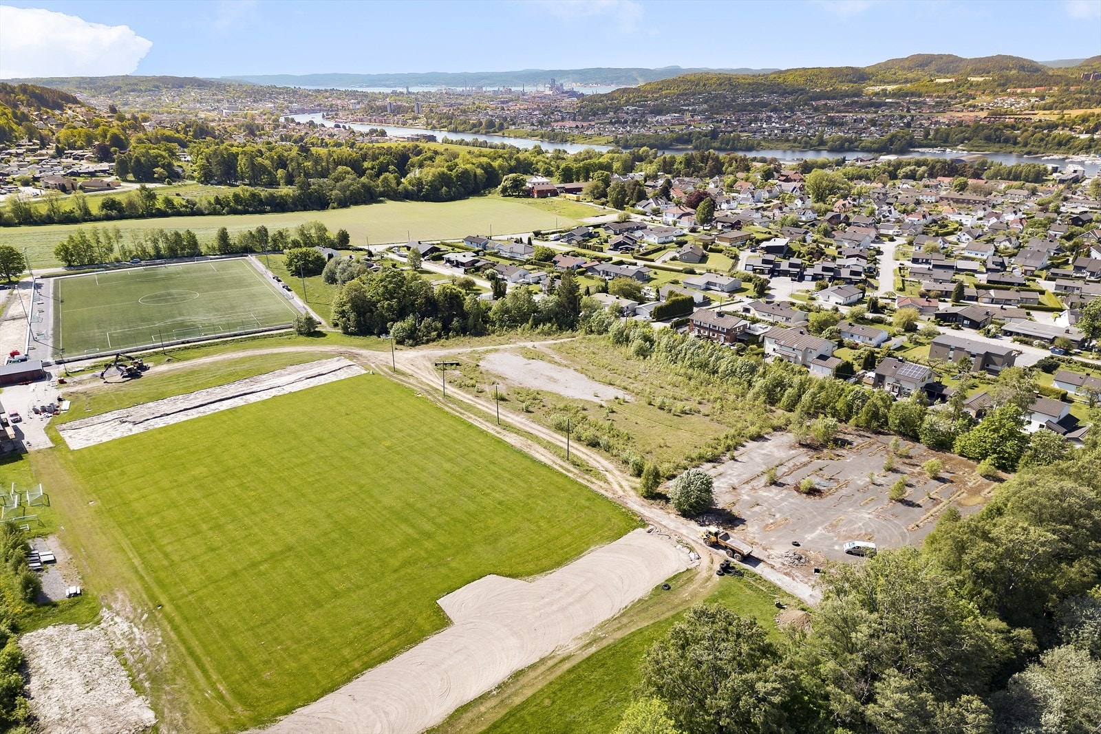 Hans Kleppens vei er en rolig sidegate med begrenset gjennomfartstrafikk Galleribilde