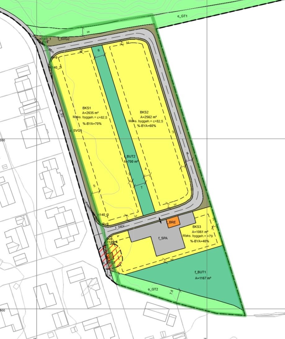 Reguleringskart Galleribilde