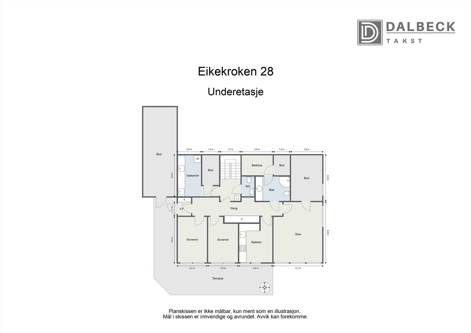 PLANTEGNING UNDERETASJE Galleribilde