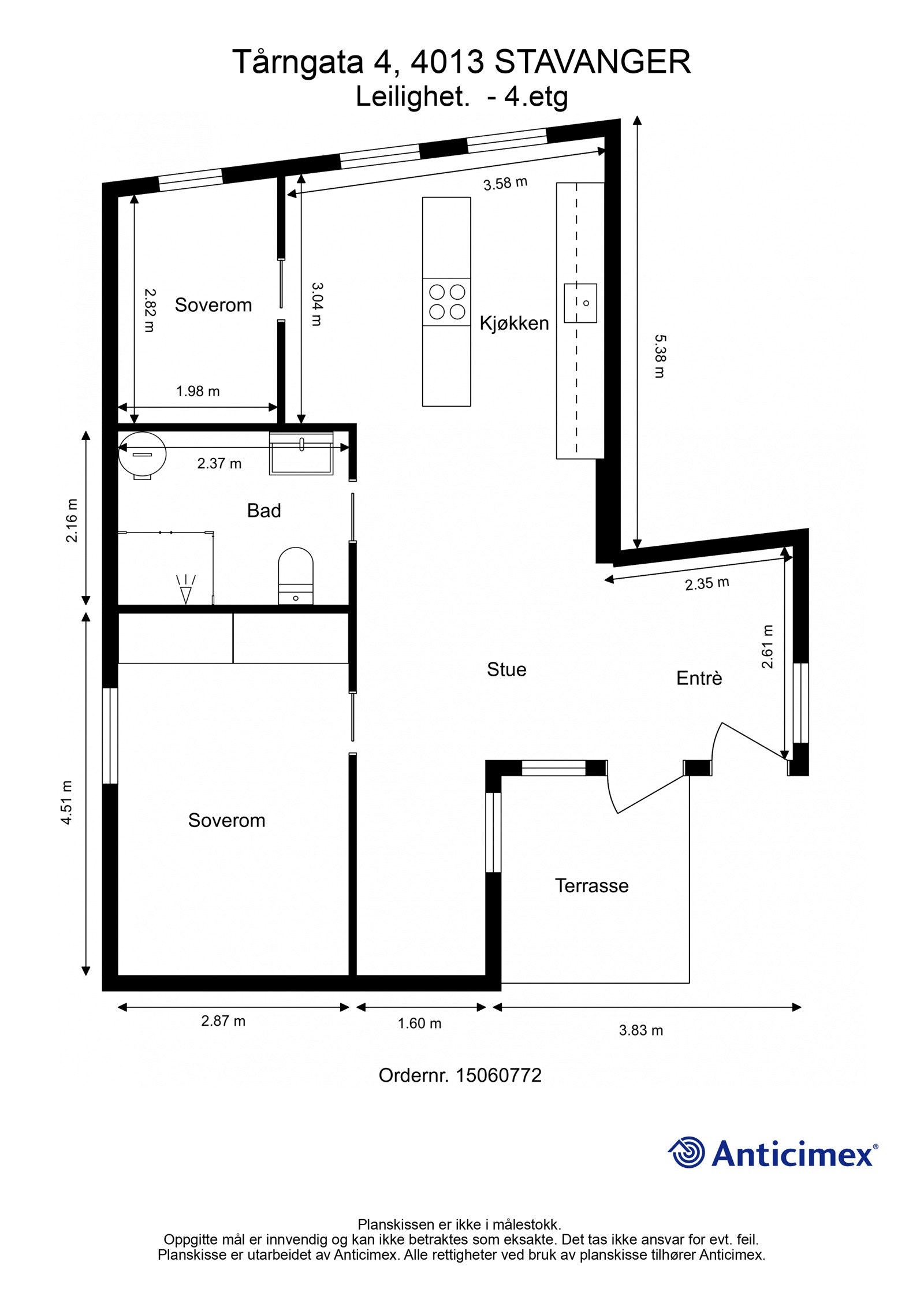 Plantegning | Tårngata 4 Galleribilde