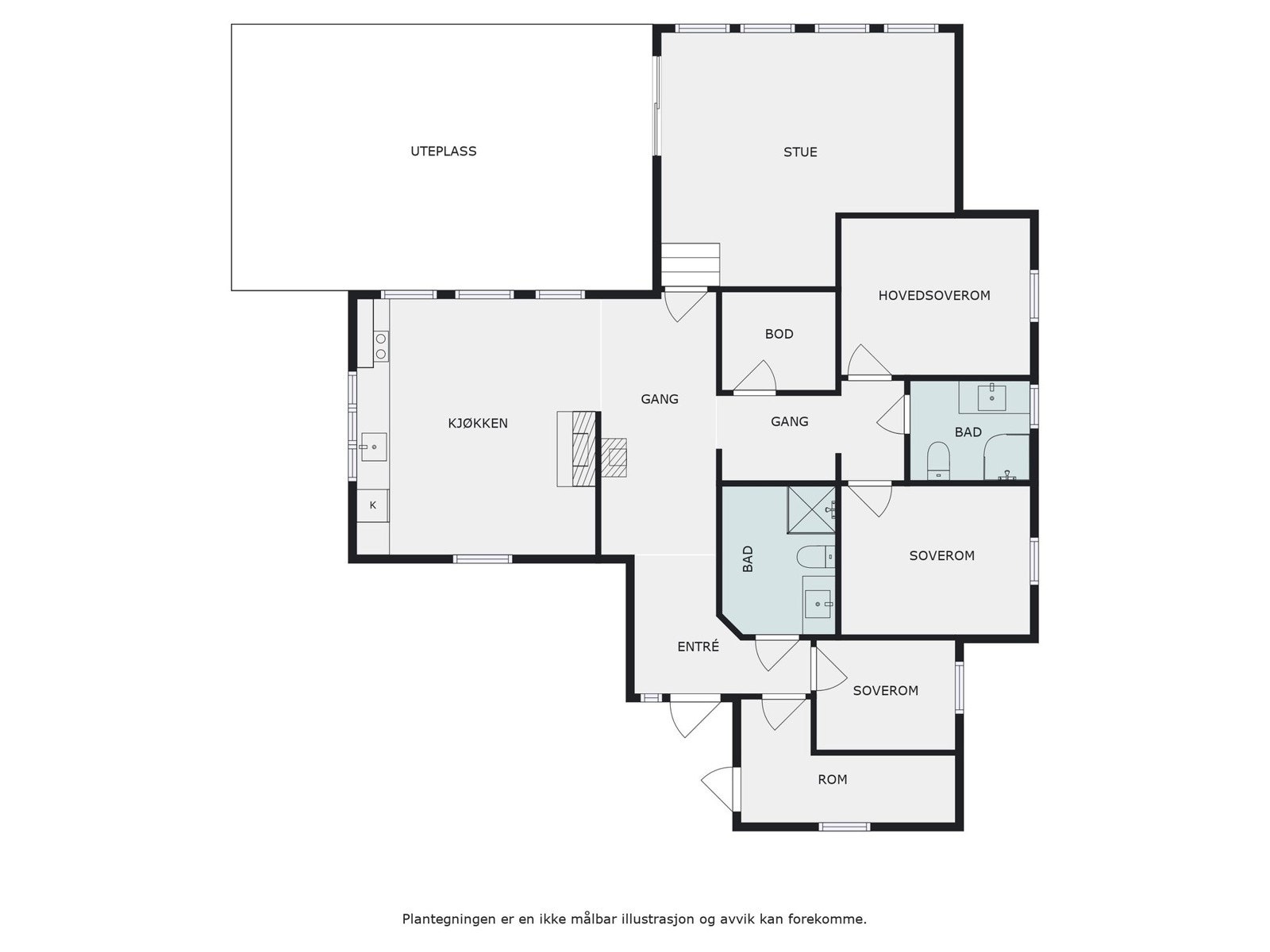 Planskisse Galleribilde