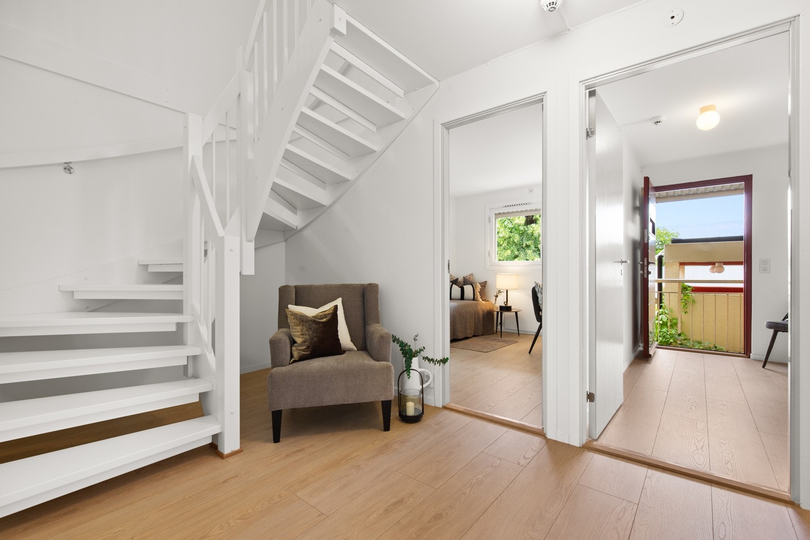 Hyggelig trapperom. Galleribilde