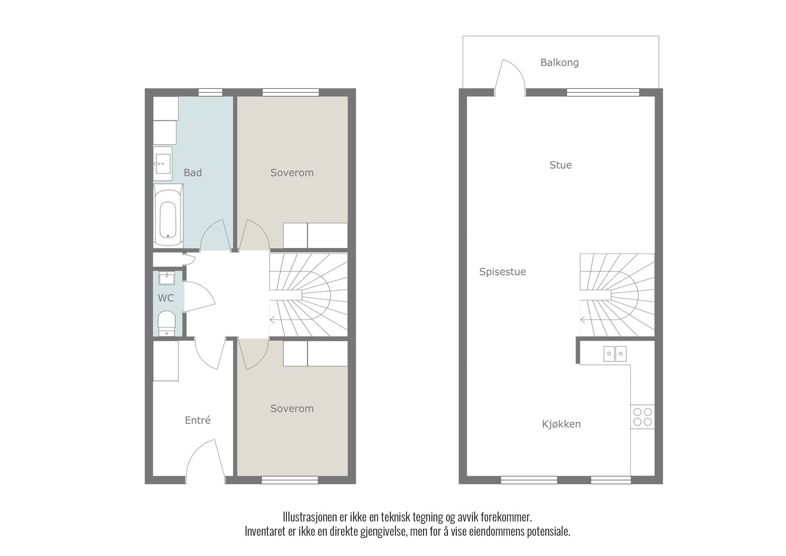 Gustav Vigelands vei 36 - Plantegning Galleribilde