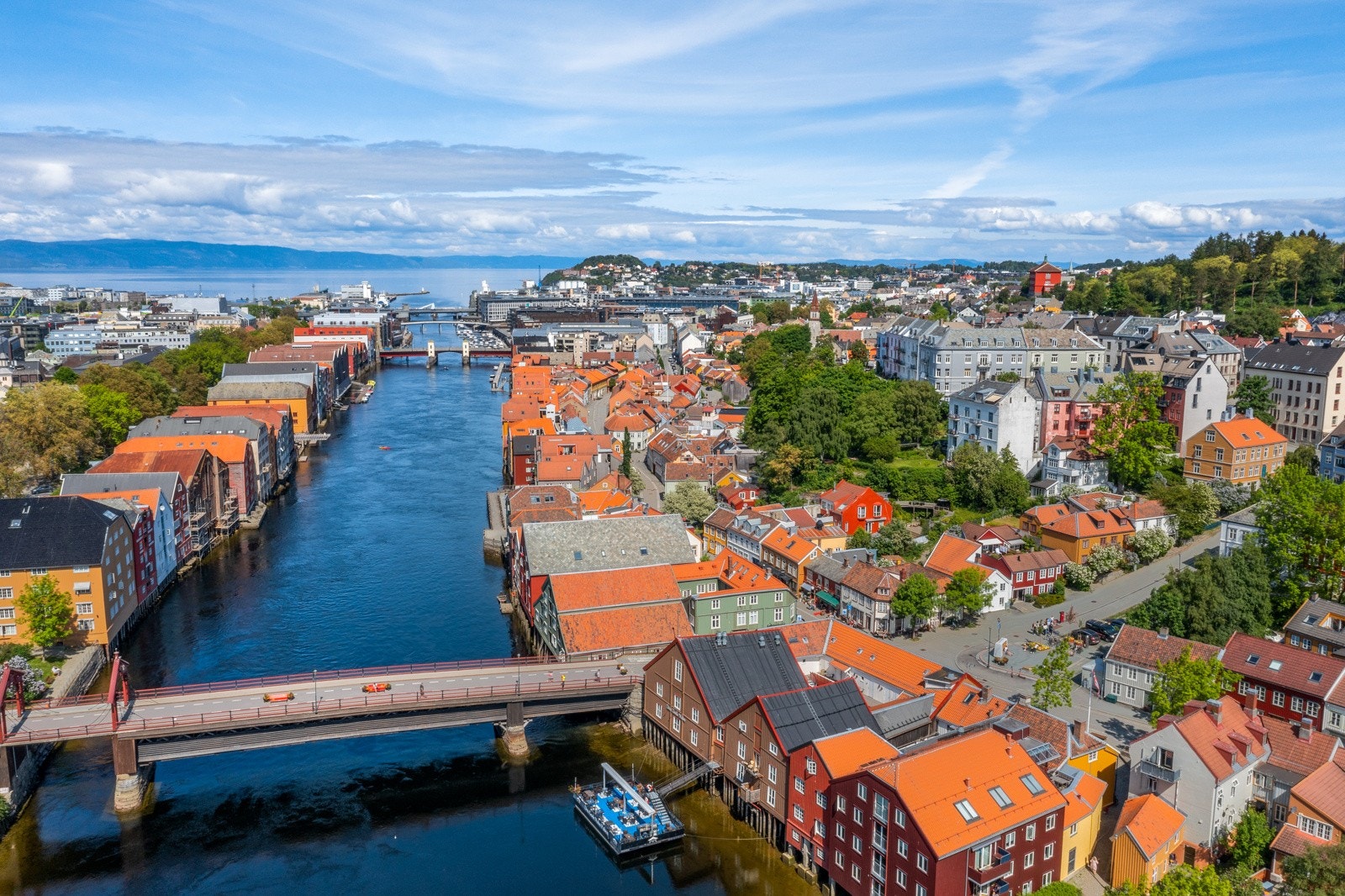 Idylliske Bakklandet, er et av de mest populære boområdene i Trondheim. Galleribilde