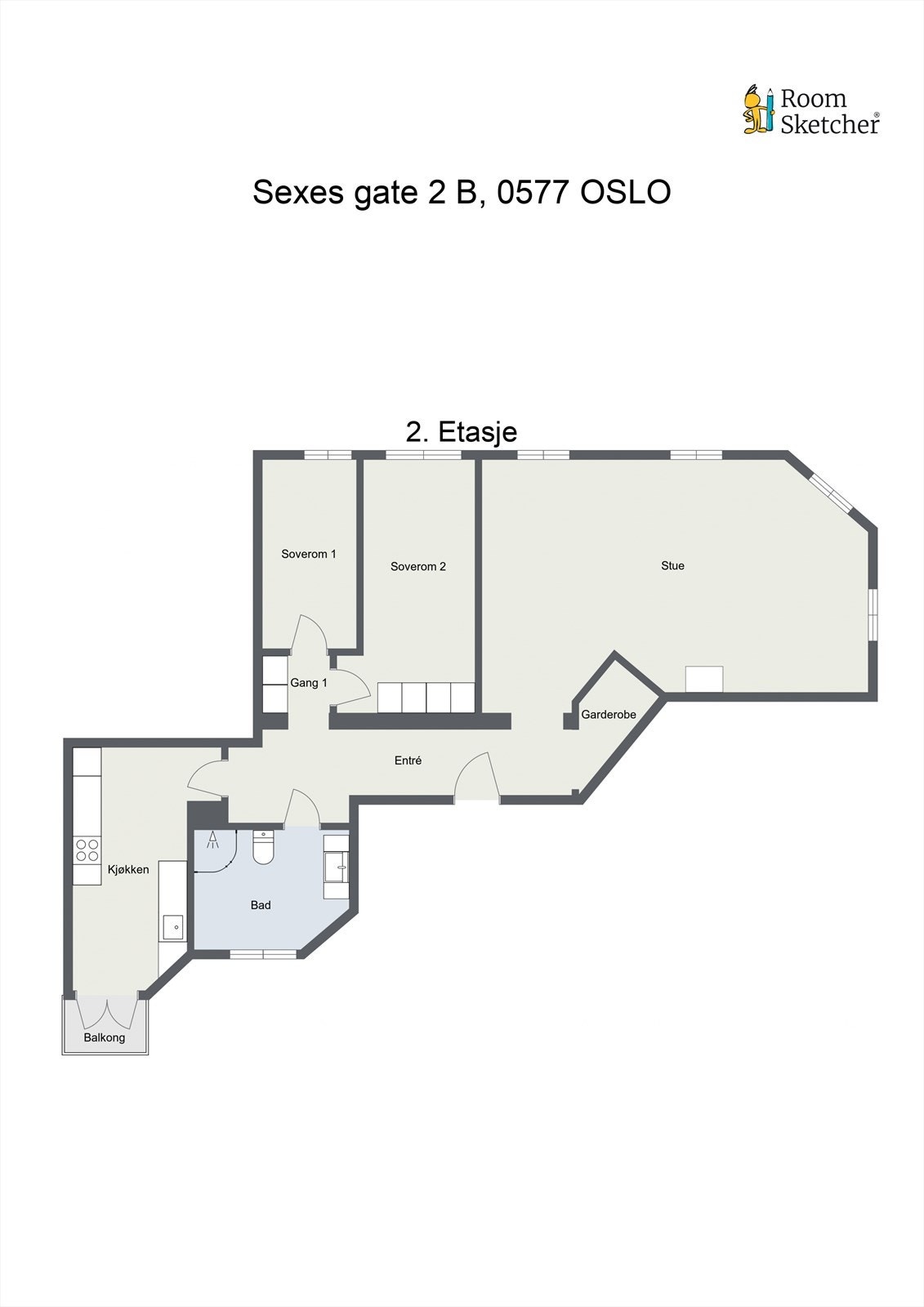 Plantegning Galleribilde