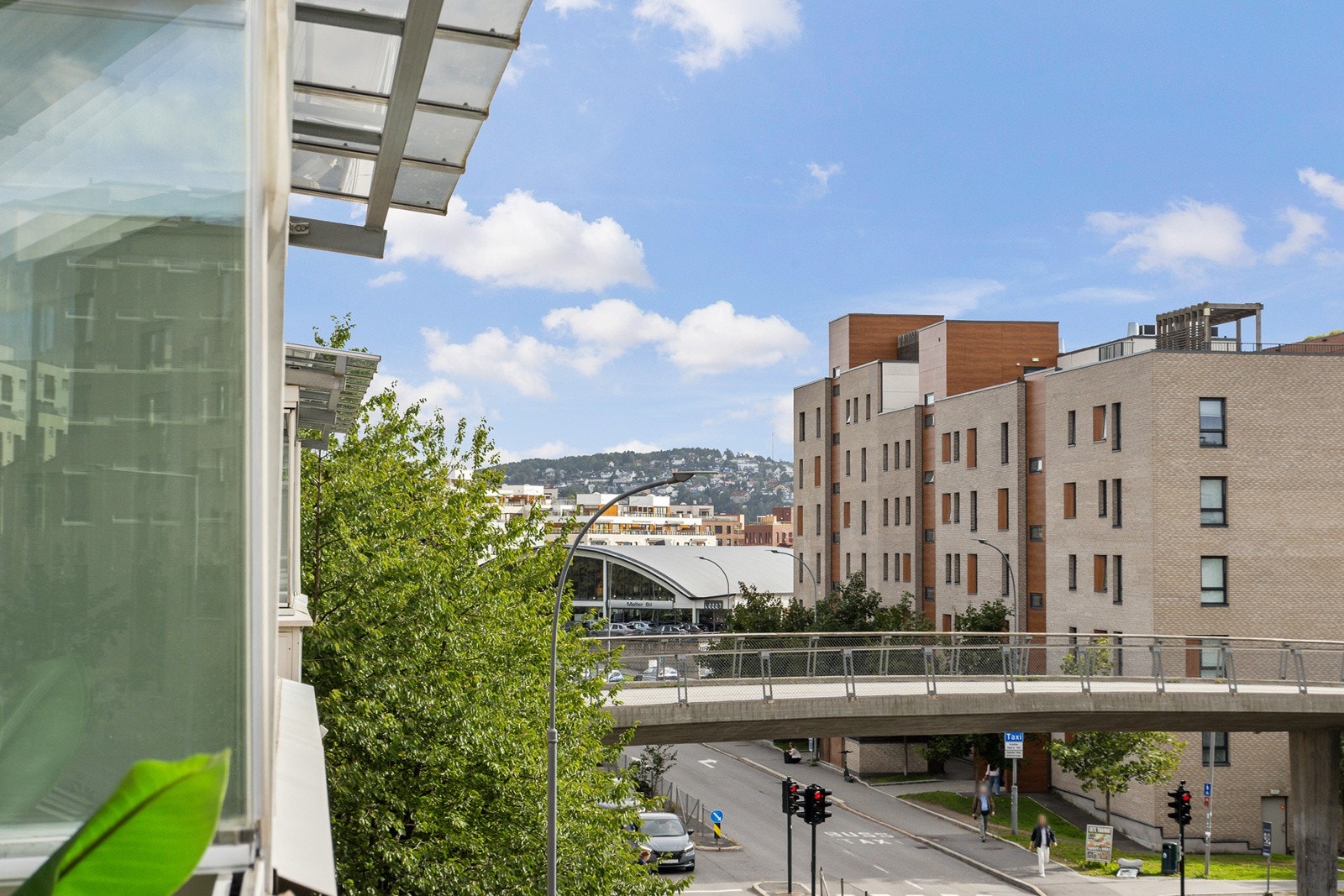 Utsikt fra balkong Galleribilde