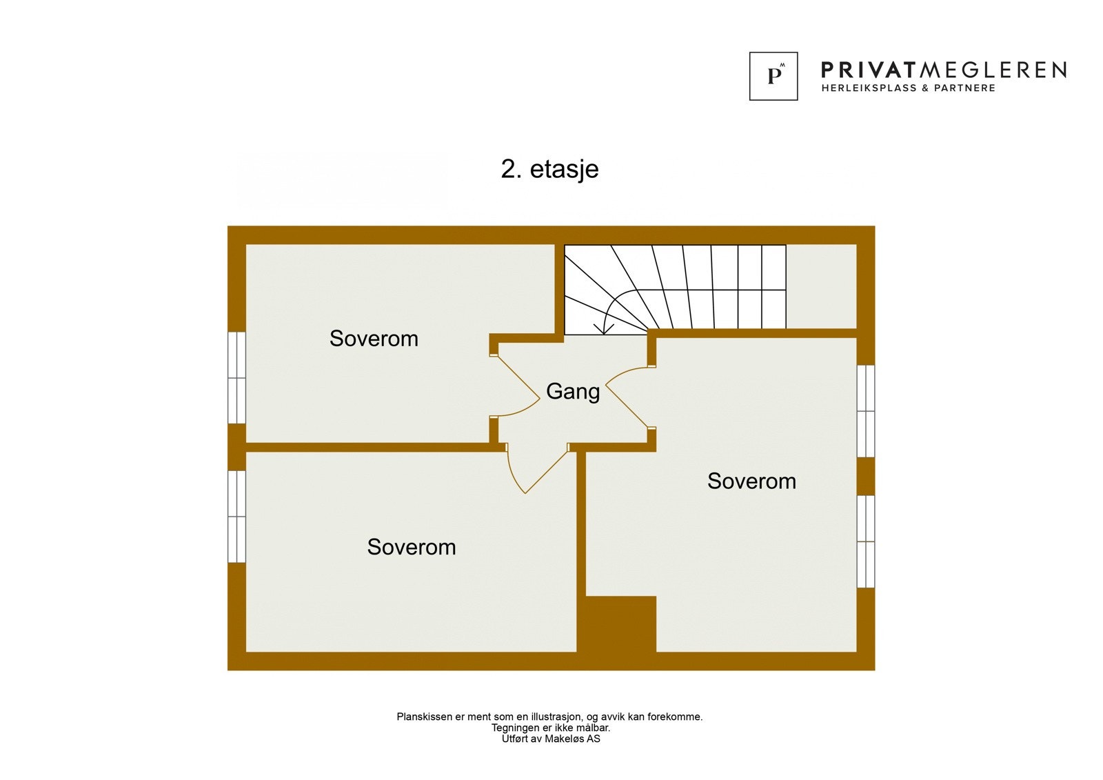 Plantegning 2. etasje - illustrasjon (avvik kan forekomme) Galleribilde
