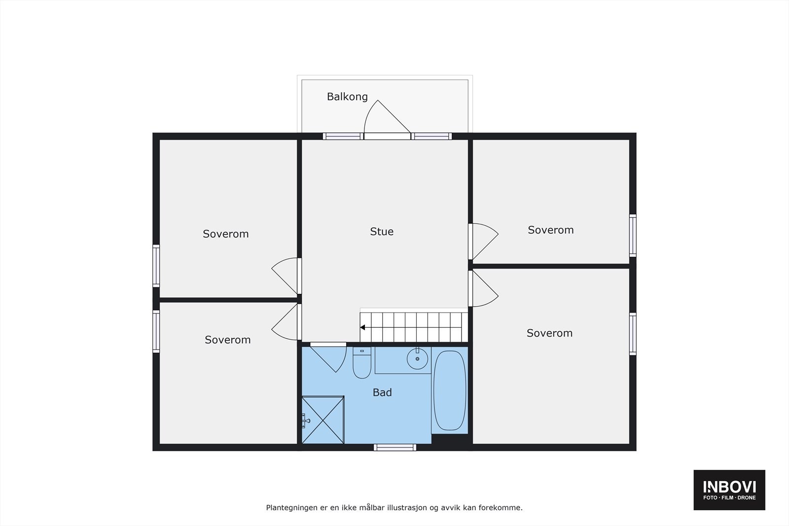 Plantegning loftetasje Galleribilde