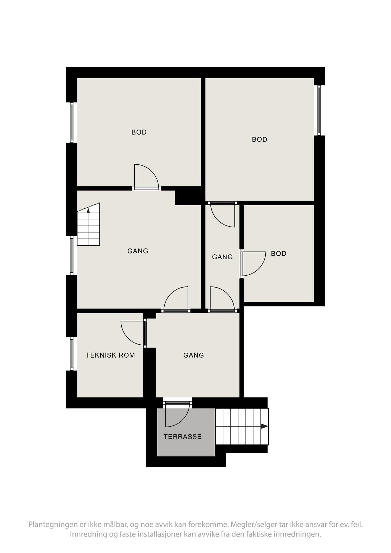 Planskisse kjeller Galleribilde