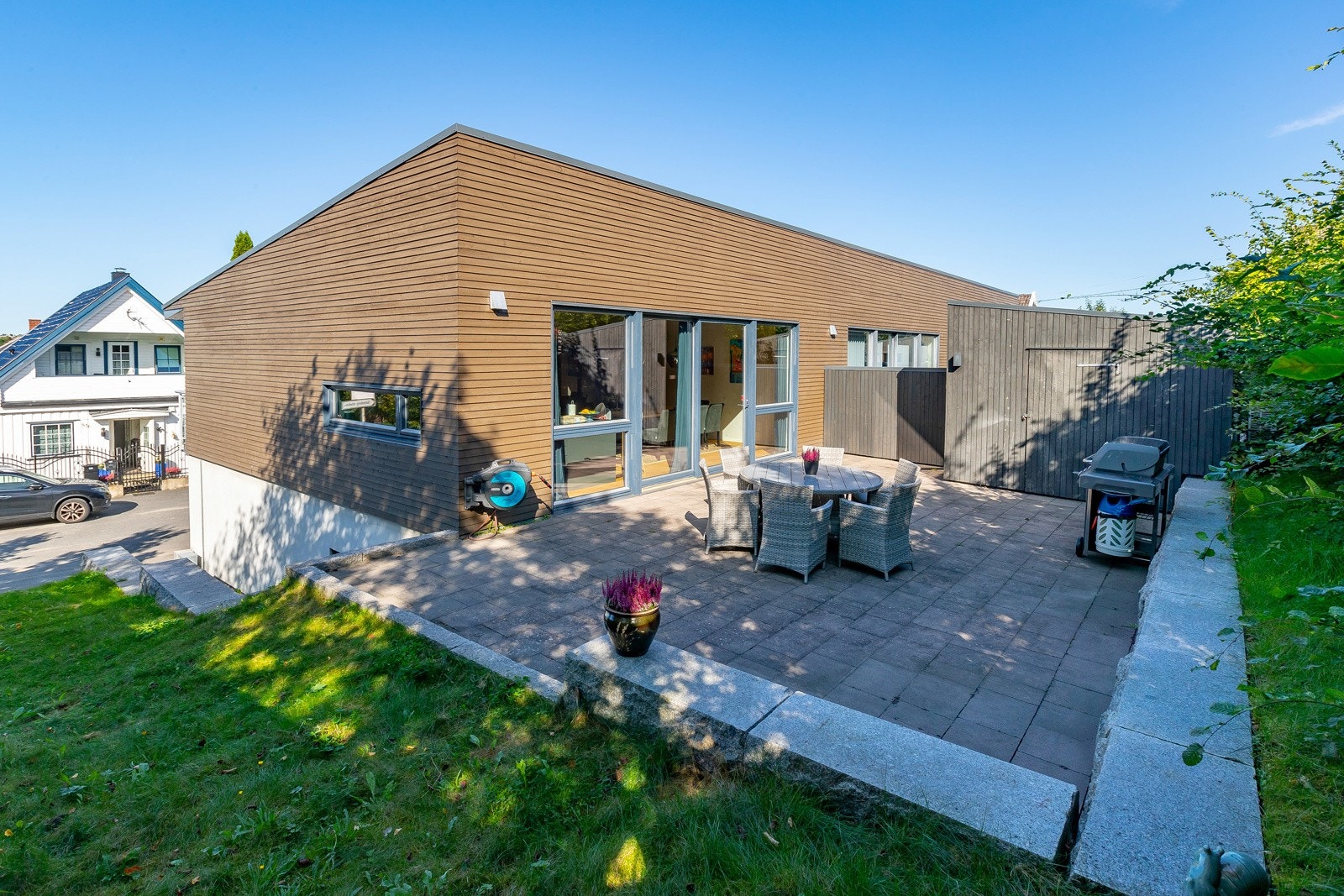 Stor og fin uteplass Galleribilde
