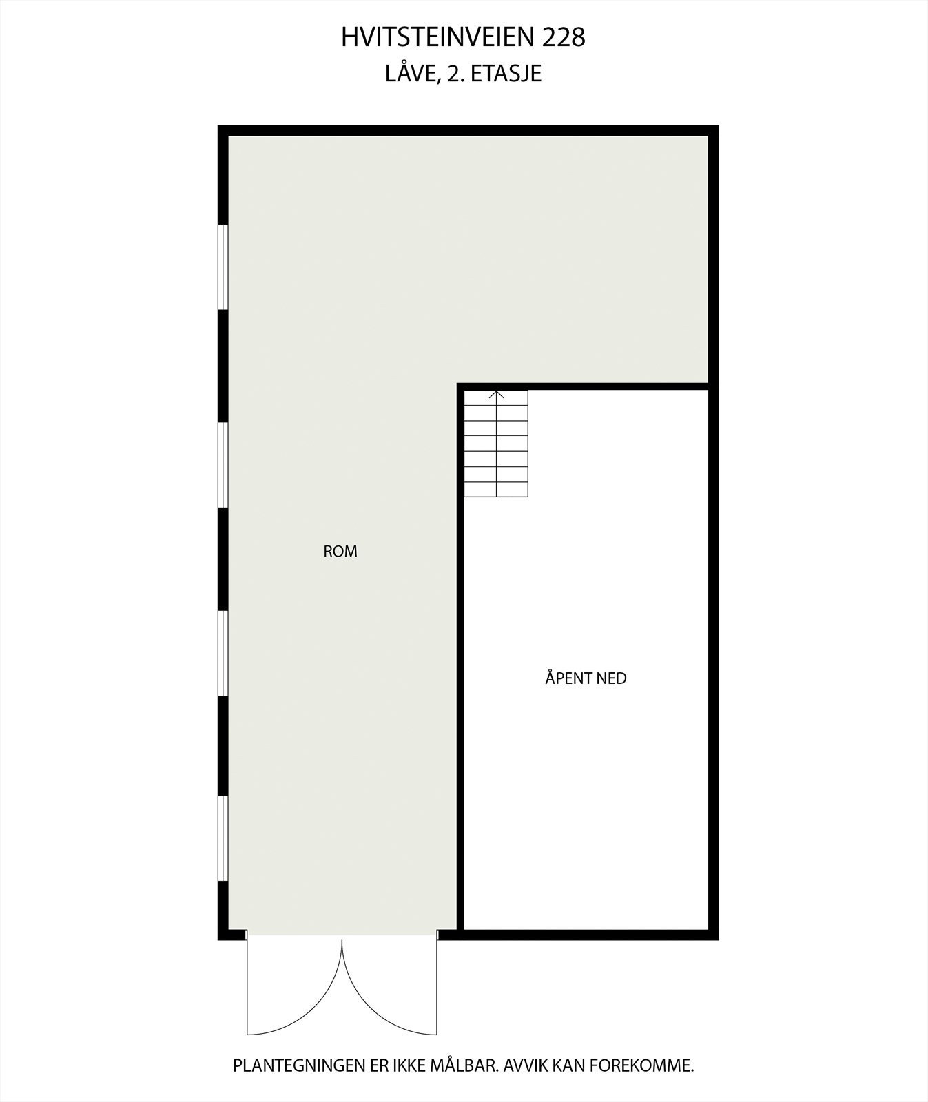 Plantegning av 2.etasje på låven Galleribilde
