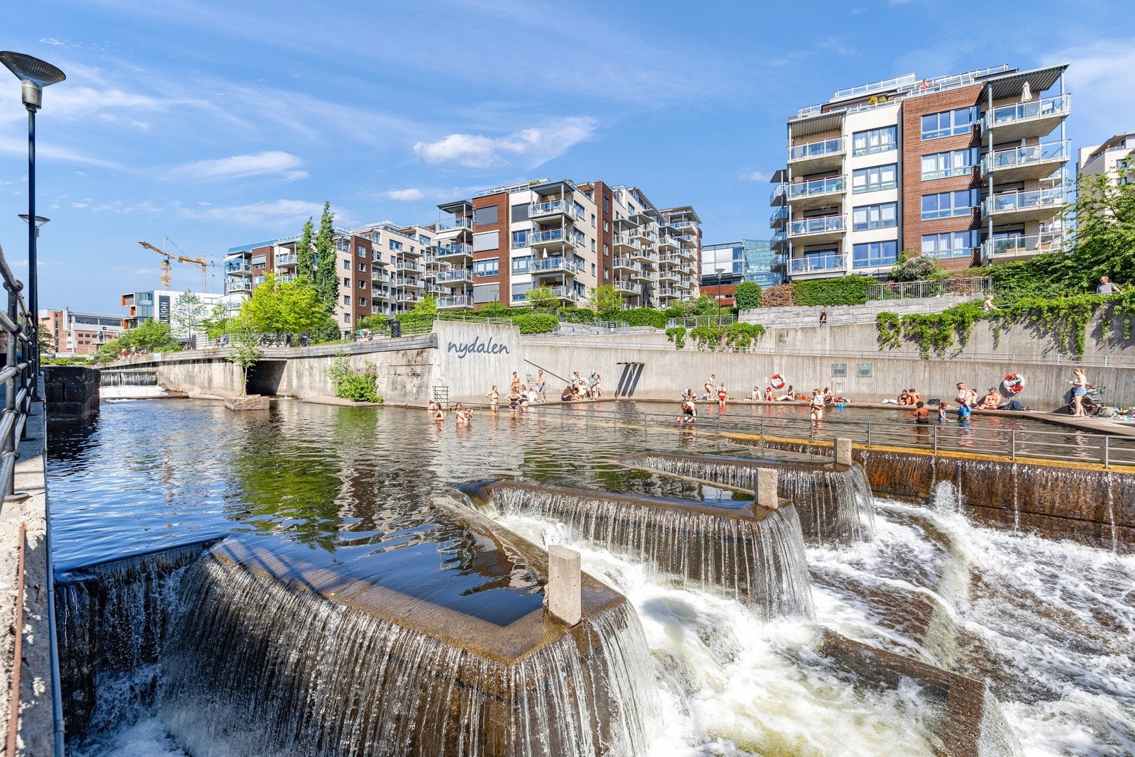 Nydalen med badeplass er en kort gåtur unna leiligheten Galleribilde