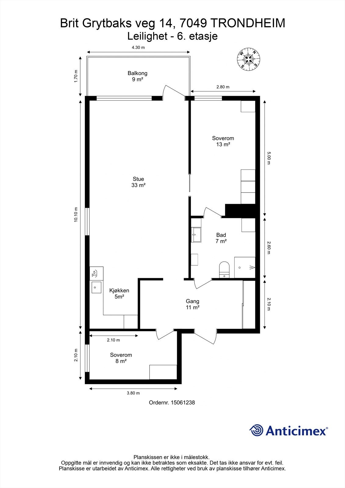 Planskisse Galleribilde