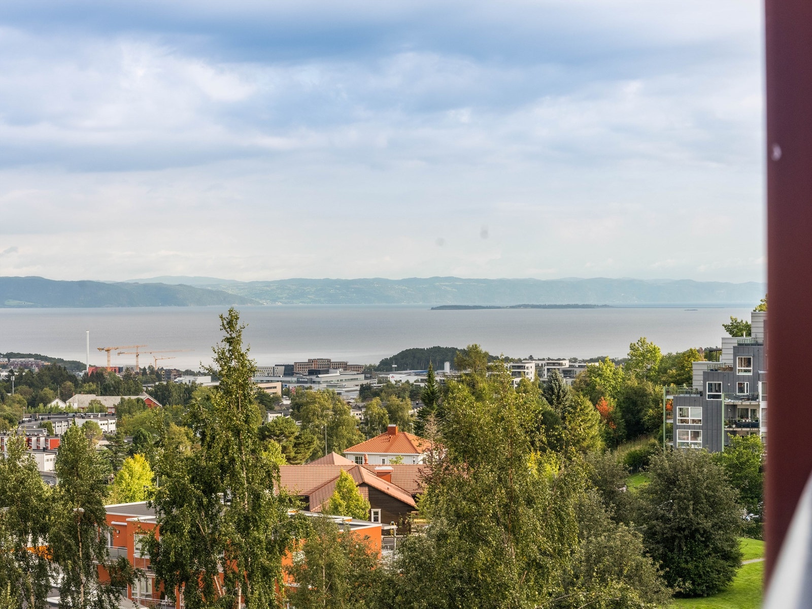 Nydelig utsikt mot fjorden og Tautra Galleribilde