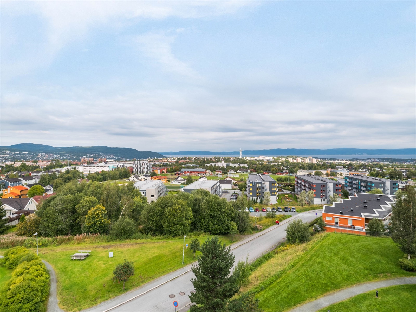 Fantastisk utsikt fra balkongen Galleribilde