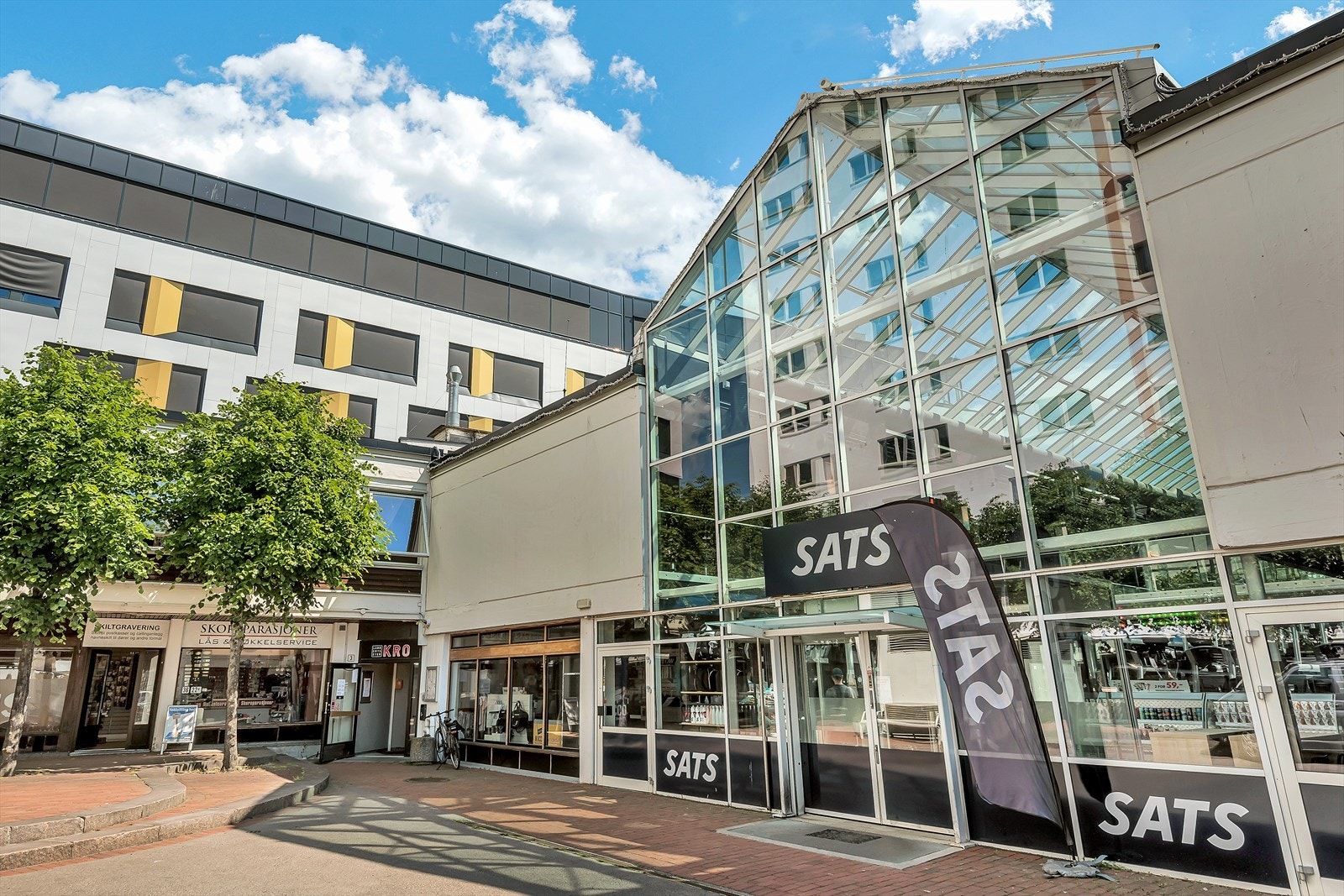 Kort vei til treningssenter. Galleribilde