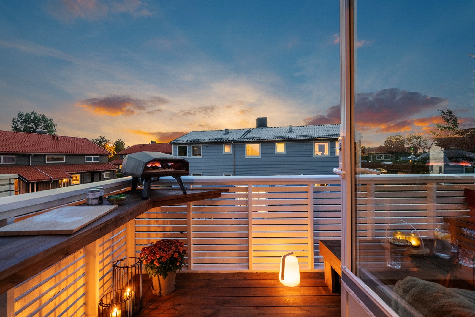 Kveldsbilde | Balkong Galleribilde