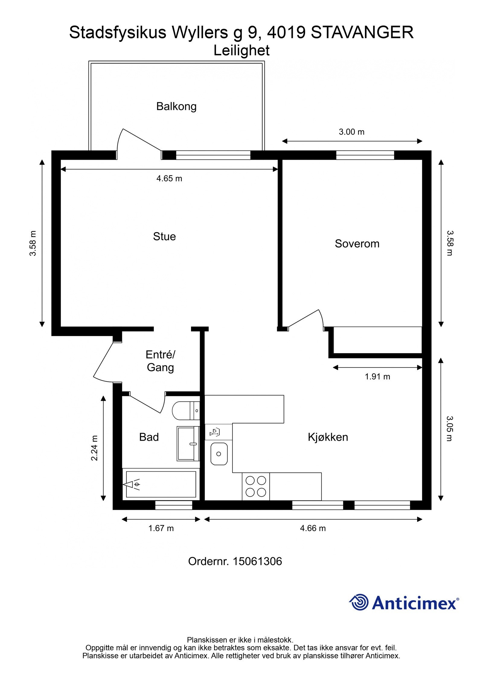 Plantegning | Stadsfysikus Wyllers gate 9! Galleribilde