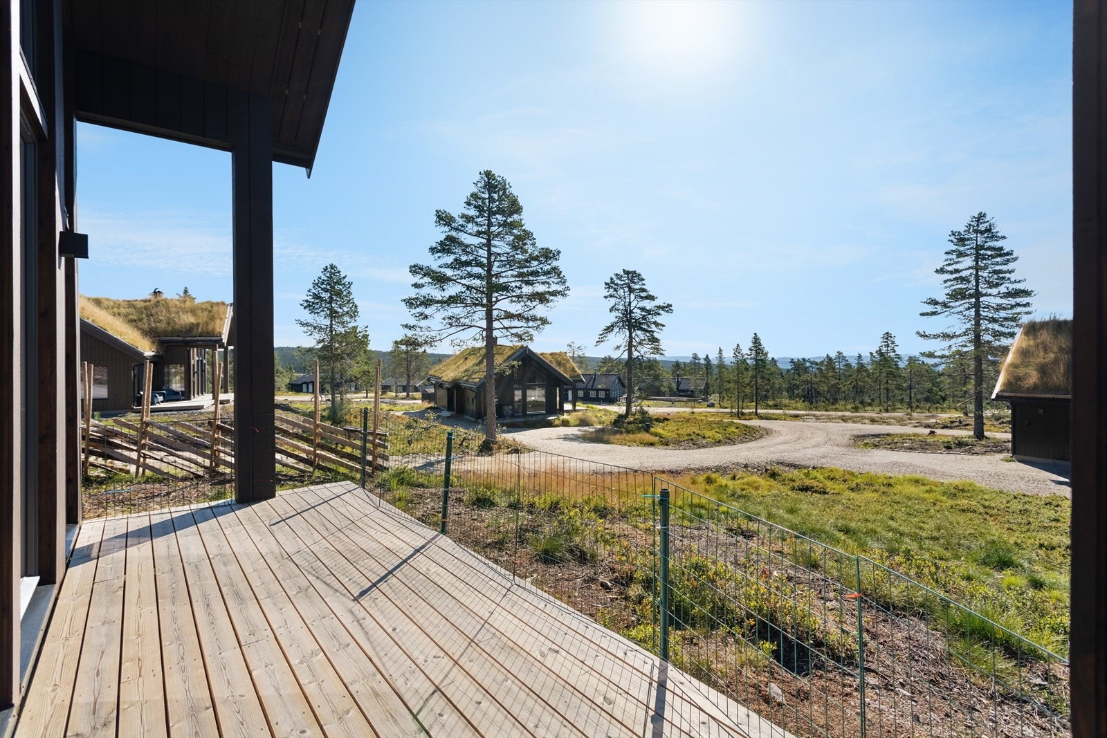 Utsikt fra terrasse Galleribilde
