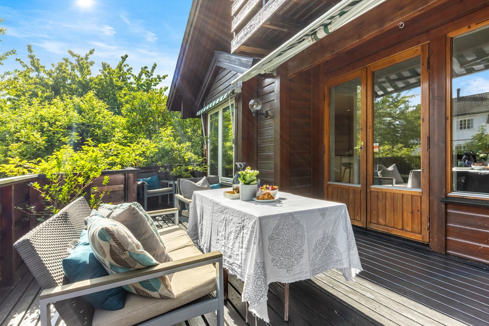 Verandaen kan deles inn i flere soner Galleribilde