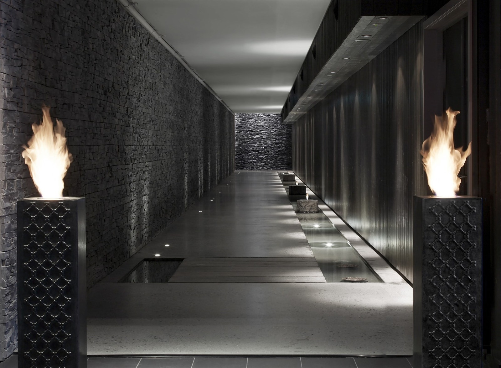 Inngang inn til den prisbelønnede spa-velvære avdelingen på Norefjell Ski og Spa, med fri tilgang for leilighetseierne. Galleribilde