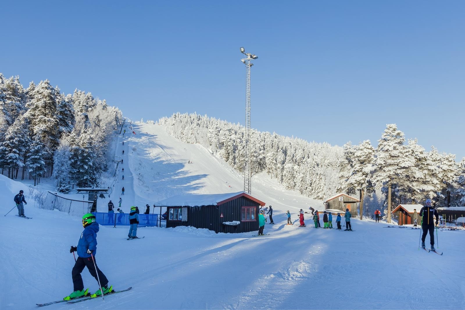 Grefsenkleiva er et populært samlingssted på vinteren med alpinanlegg og varmestue. Galleribilde