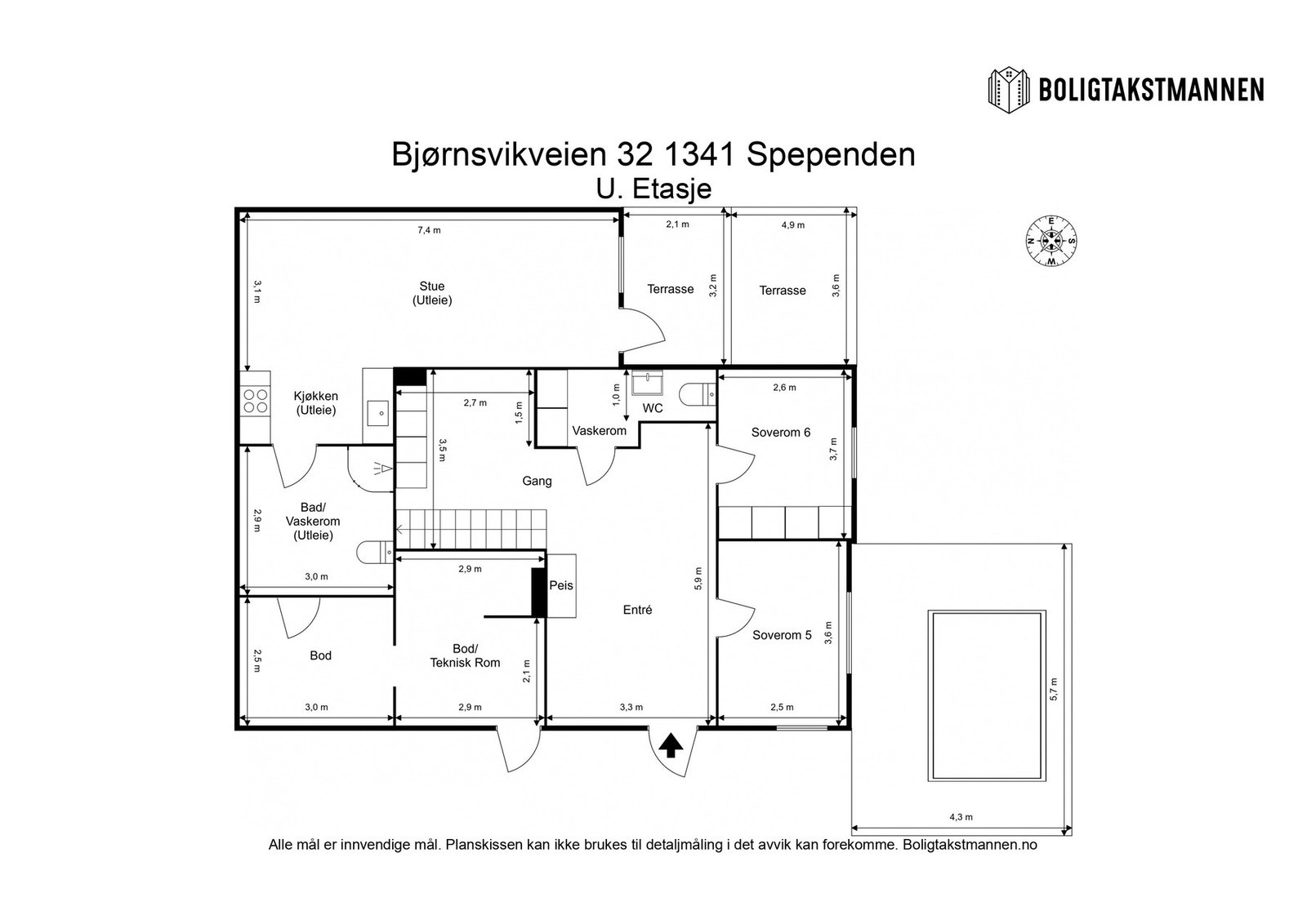 Boligens underetasje Galleribilde