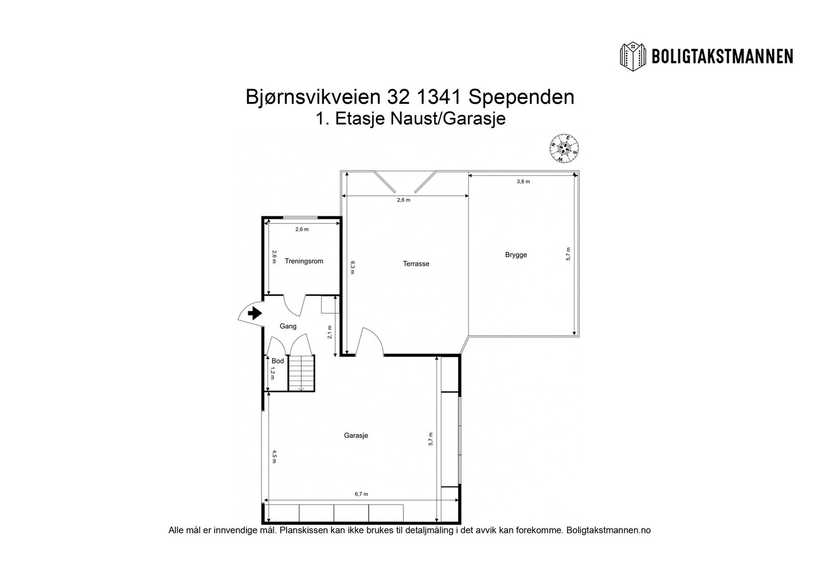 Båthus/naust/garasje 1.etg Galleribilde