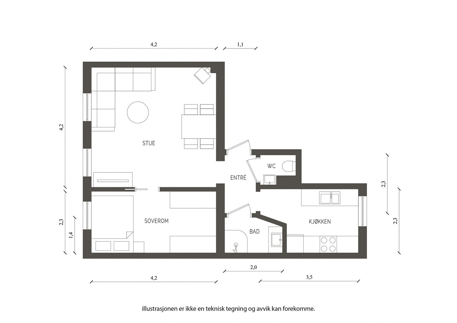 Plantegning. Galleribilde