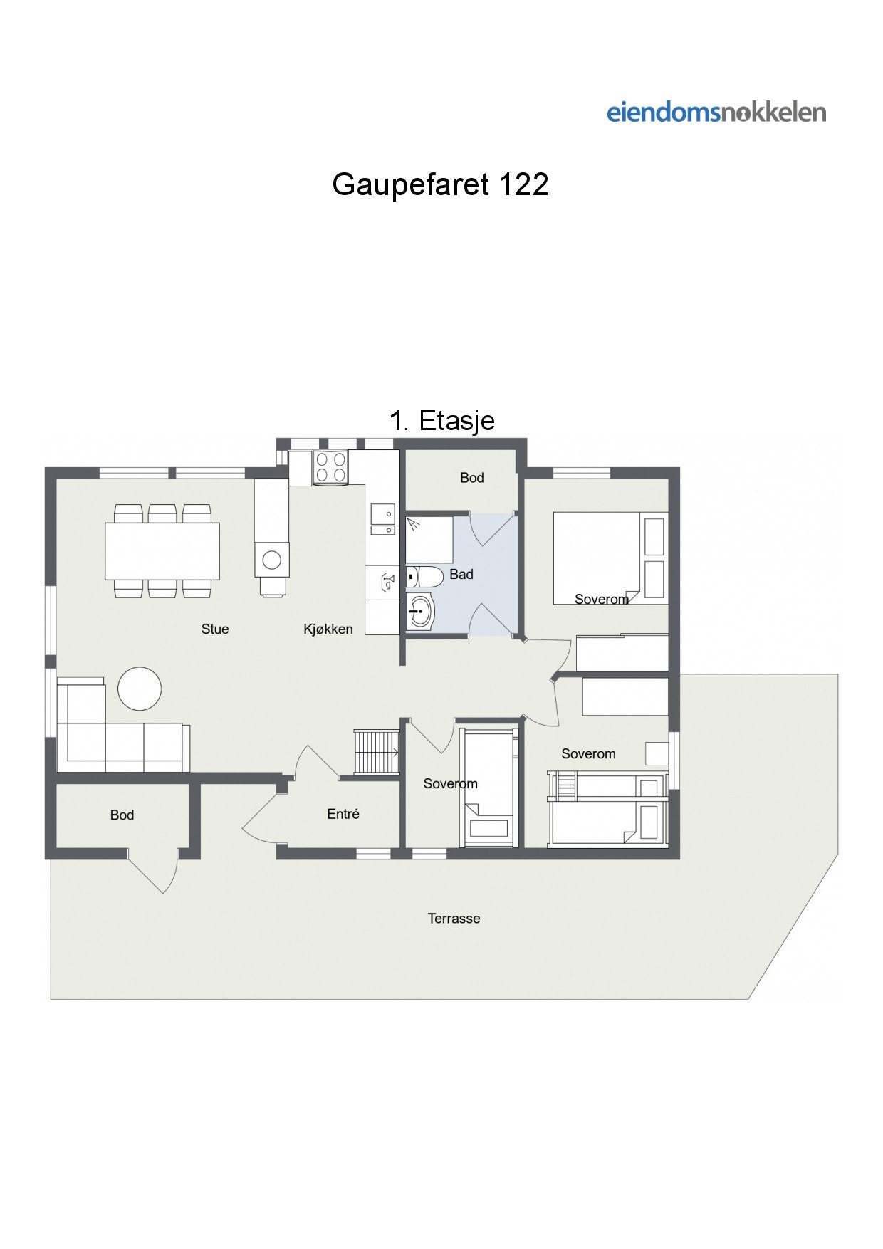 Plantegning 1etasje Galleribilde