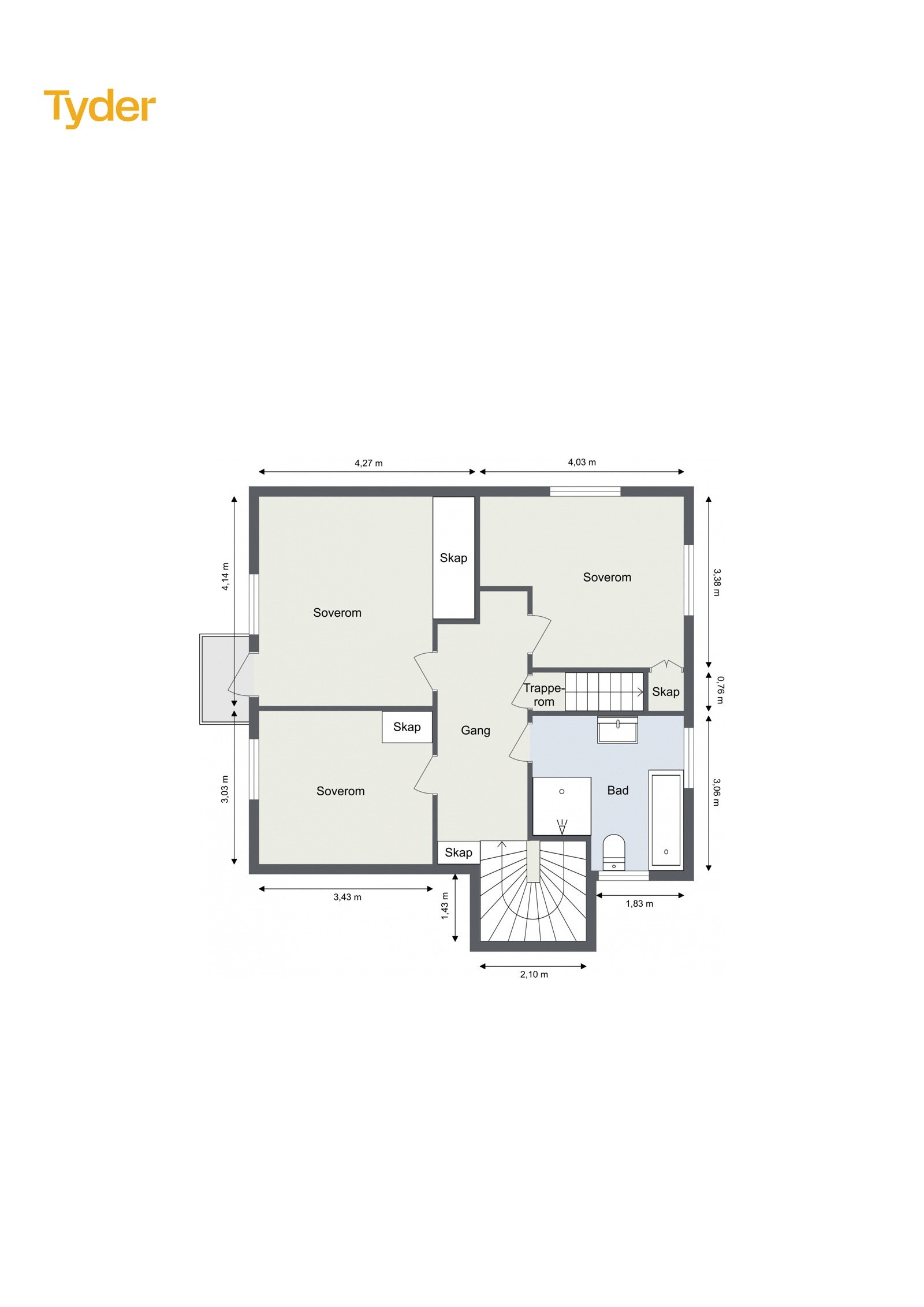 Plantegning 2. Etasje Galleribilde