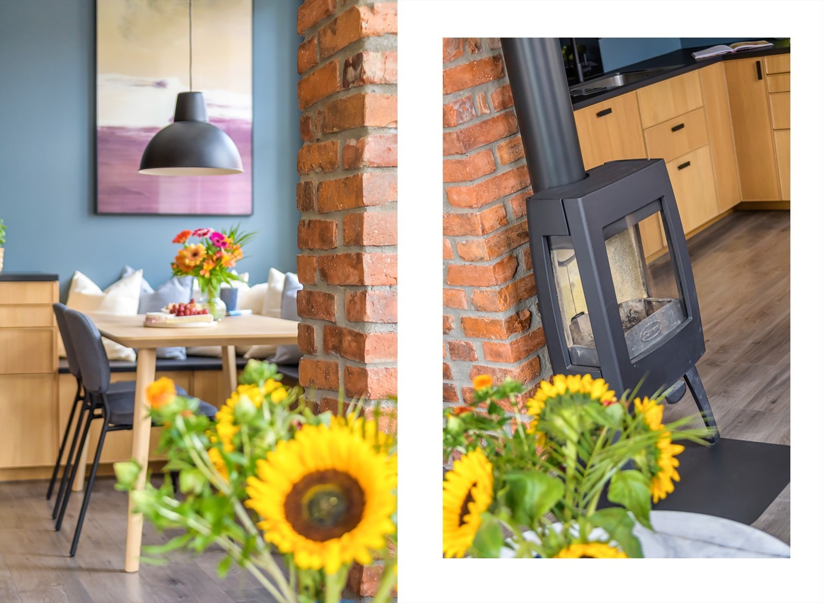 Pipeløp i stue er innvendig rehabilitert i 2014. Peisovn er montert ny i stue/kjøkken i 2020. Galleribilde