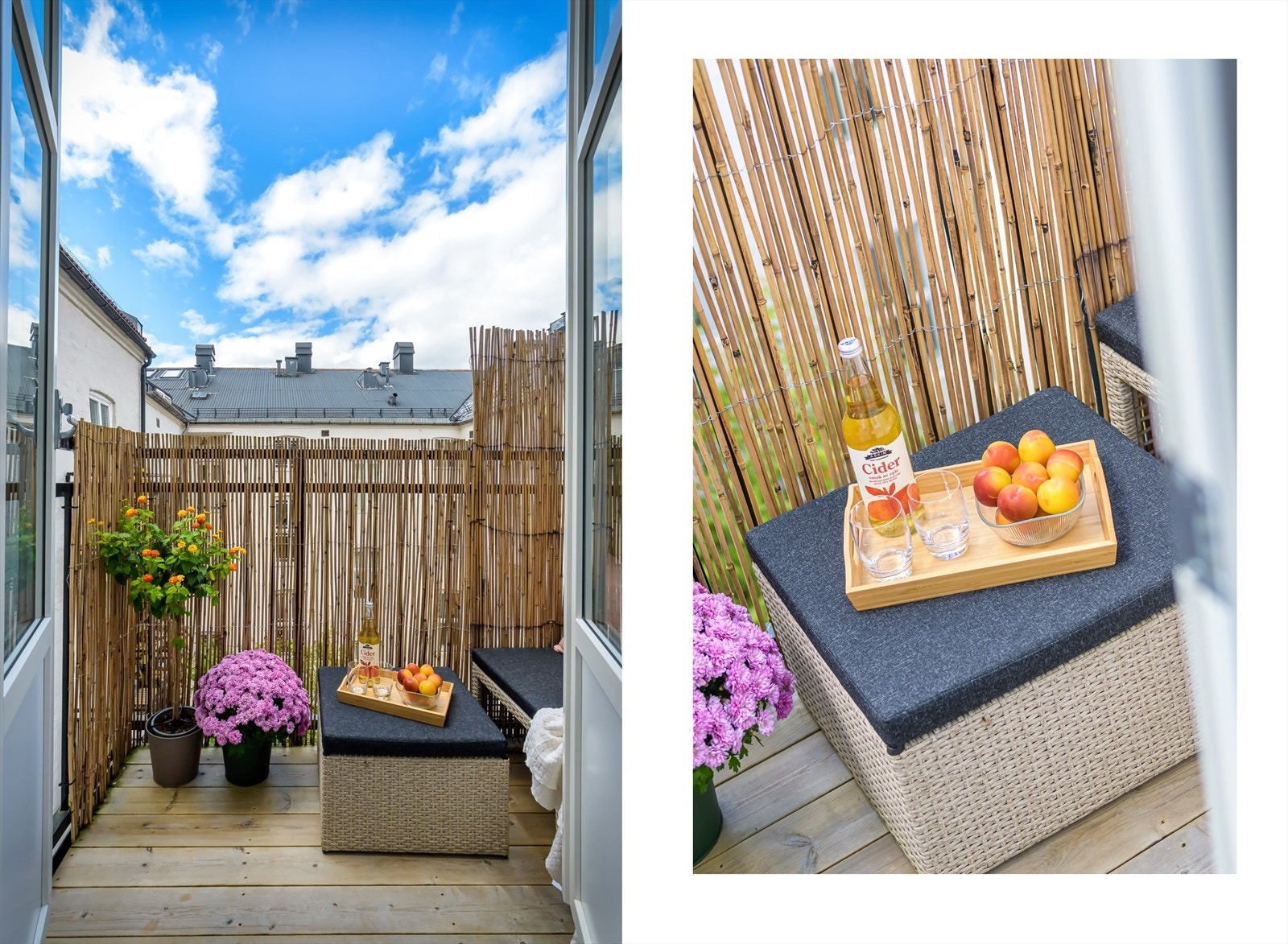 Nordvestvendt balkong på ca 2,5 m2. Galleribilde