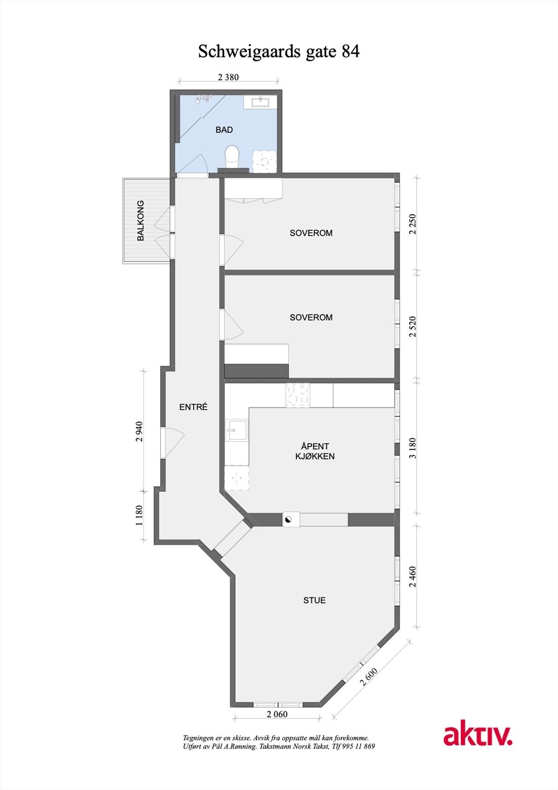 Plantegning 2D Galleribilde