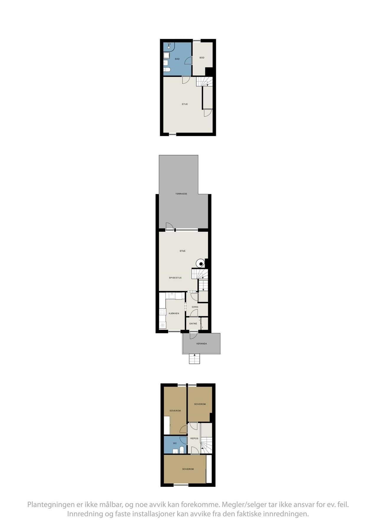 Planskisser samlet. Galleribilde